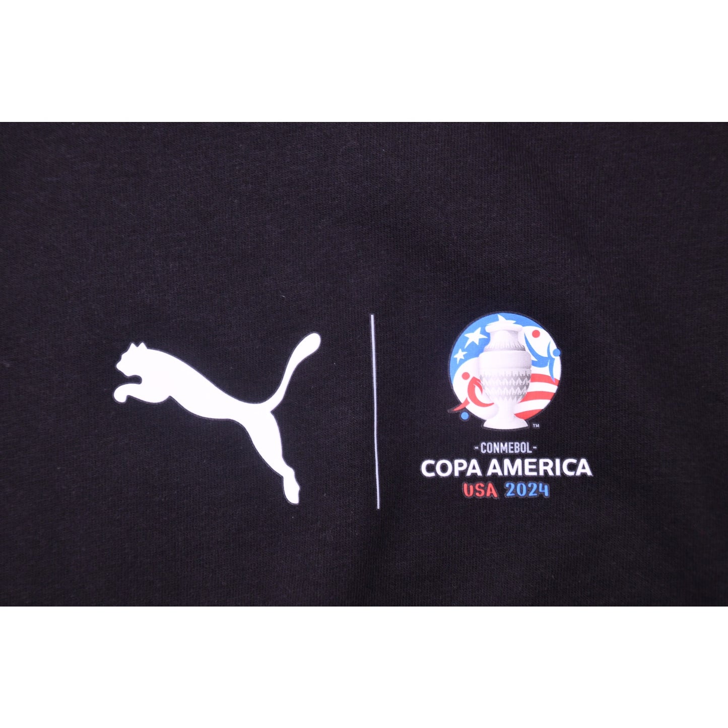 Puma CONMEBOL Copa America USA 2024 Cumbre Tee Black Men's Medium NWT