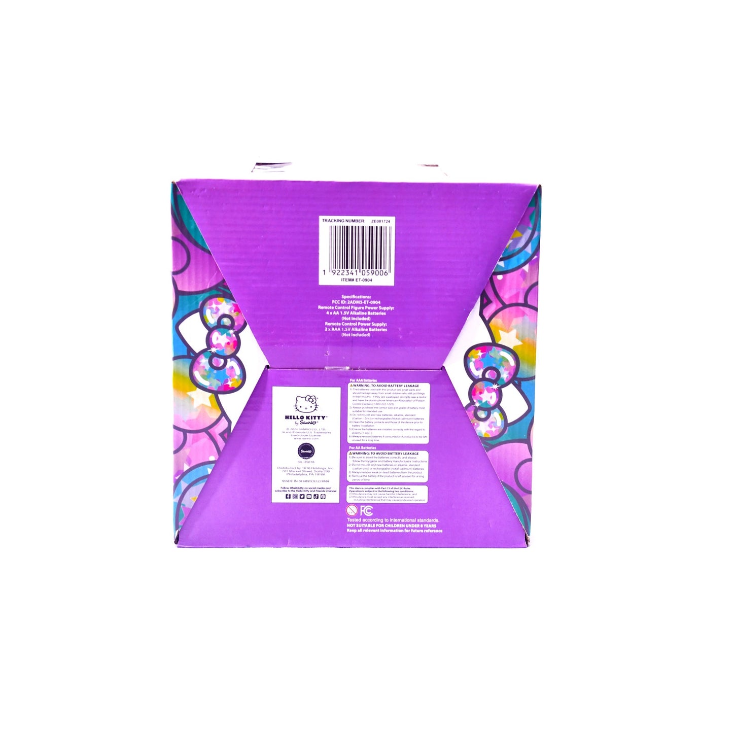 Hello Kitty Remote Control Figure Pop Confetti Function 27MHz Sanrio New
