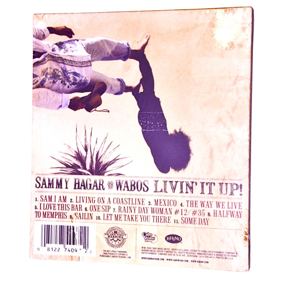 Sammy Hagar and The Wabos Livin' It Up! Sealed CD Album Rhino New