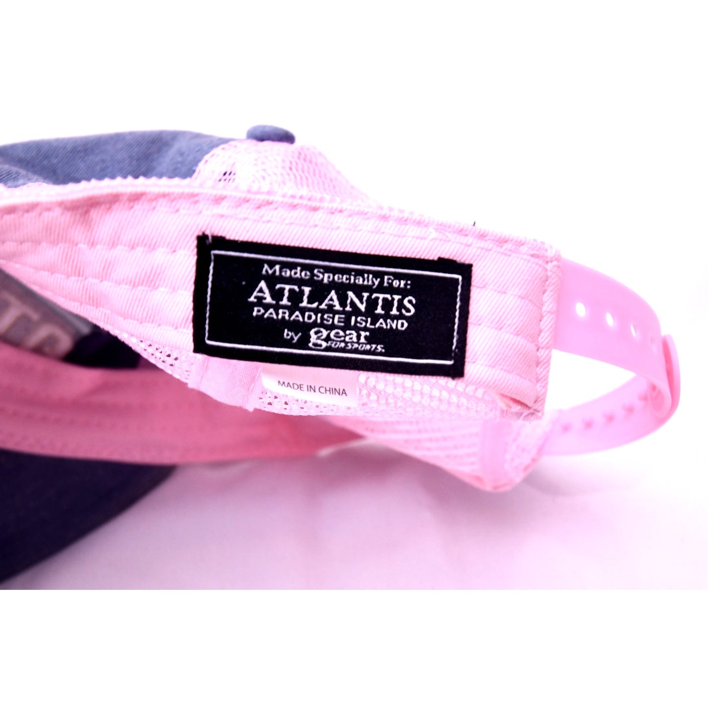 Atlantis Paradise Island Gray Pink Trucker Snapback Hat Cap One Size
