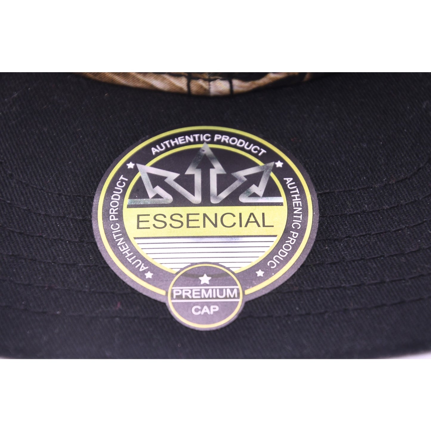 Essencial Daytona Beach Tropical Floral Snapback Hat Cap Black Adjustable NWT
