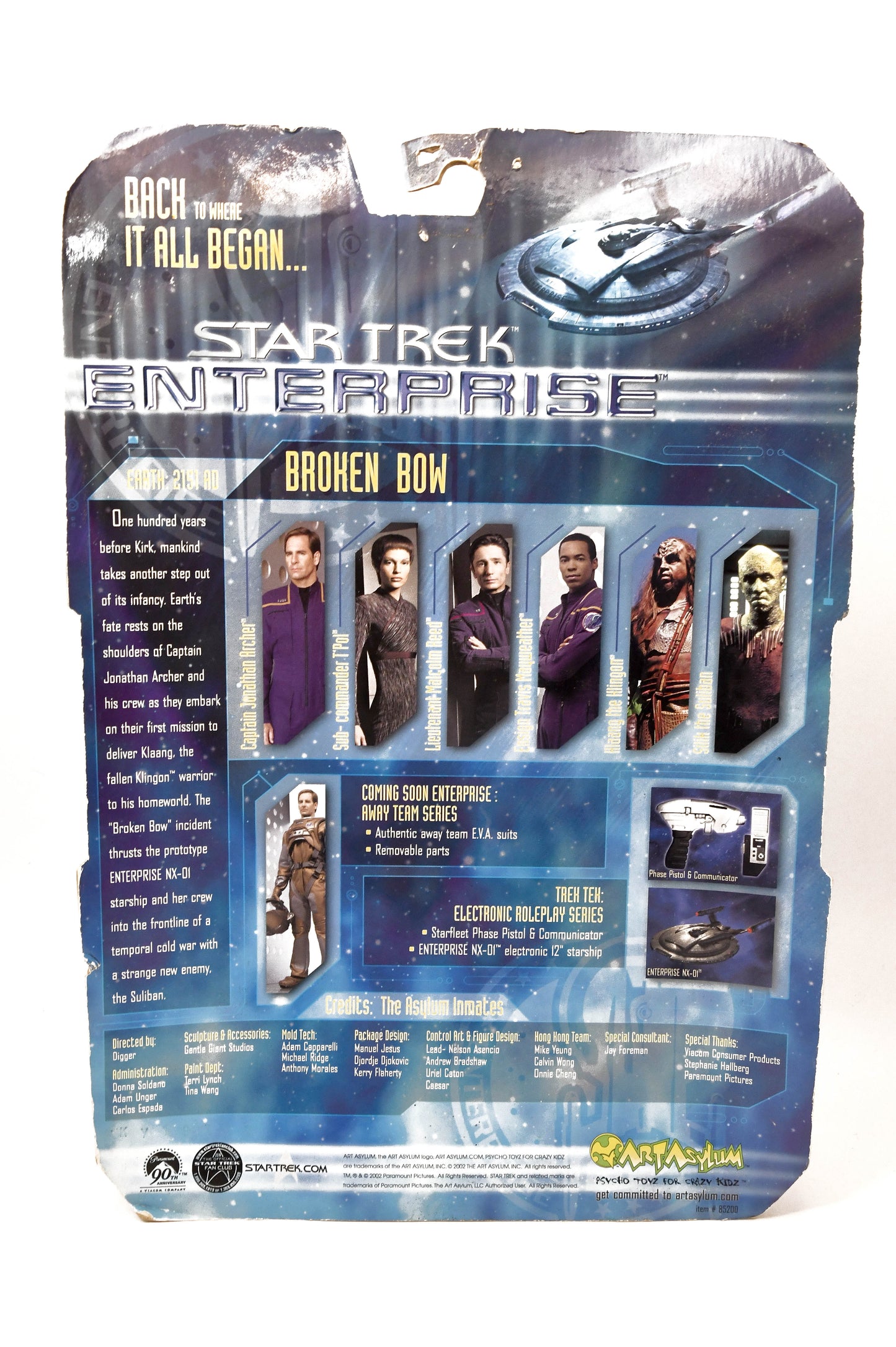 Star Trek Enterprise Broken Bow Sub Commander T Pol Action Figure Toy BROKEN BOX