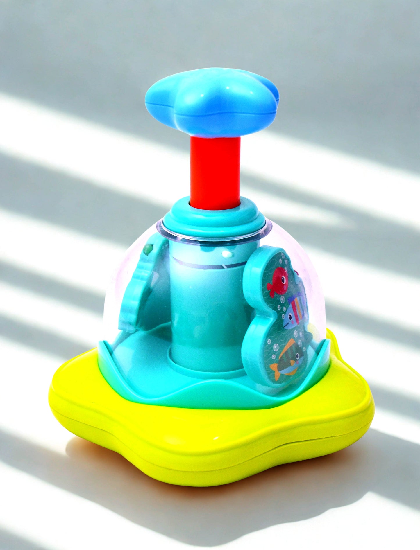 Bright Starts Press & Glow Spinner Baby Toy Lights Sounds Musical Spin Toy Tested(Pre-owned)