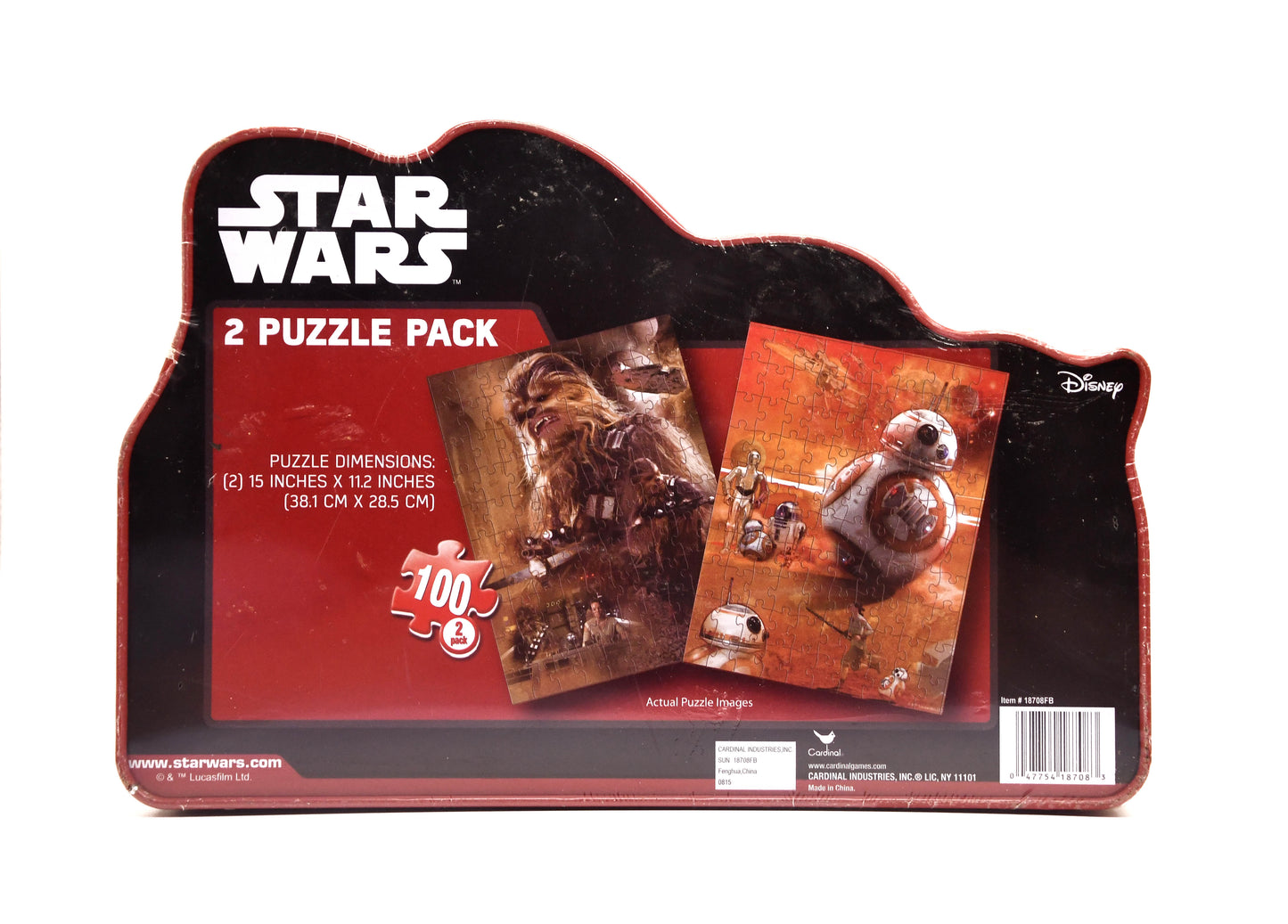 Star Wars The Force Awakens 2 Puzzle Pack 100 Pieces BB-8 C3PO R2-D2 Sealed