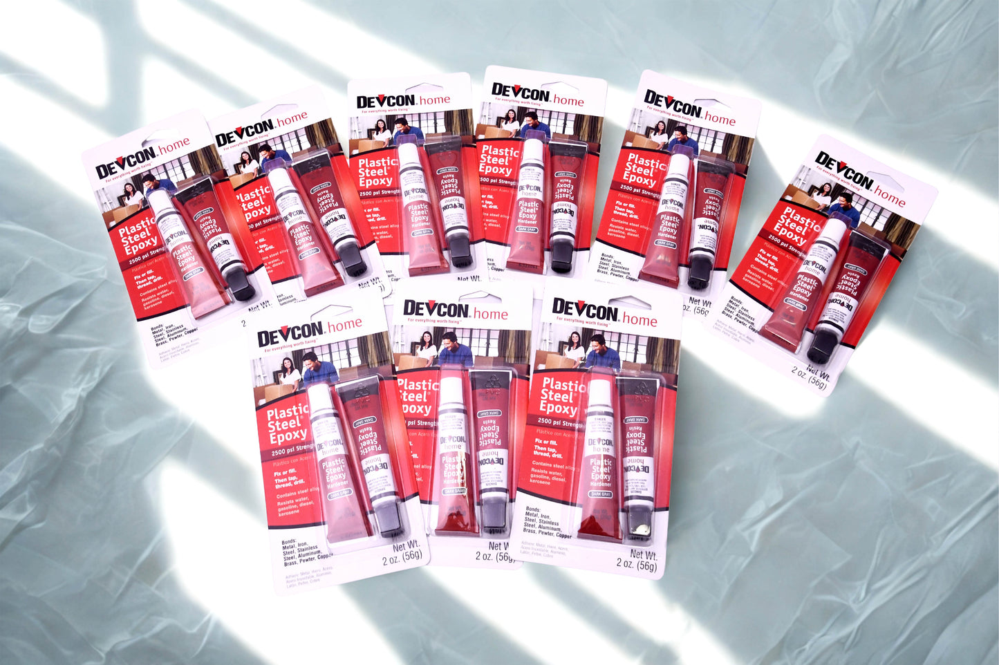 Devcon Home Plastic Steel Epoxy 2 oz Dark Gray High Strength Metal Repair Sealed