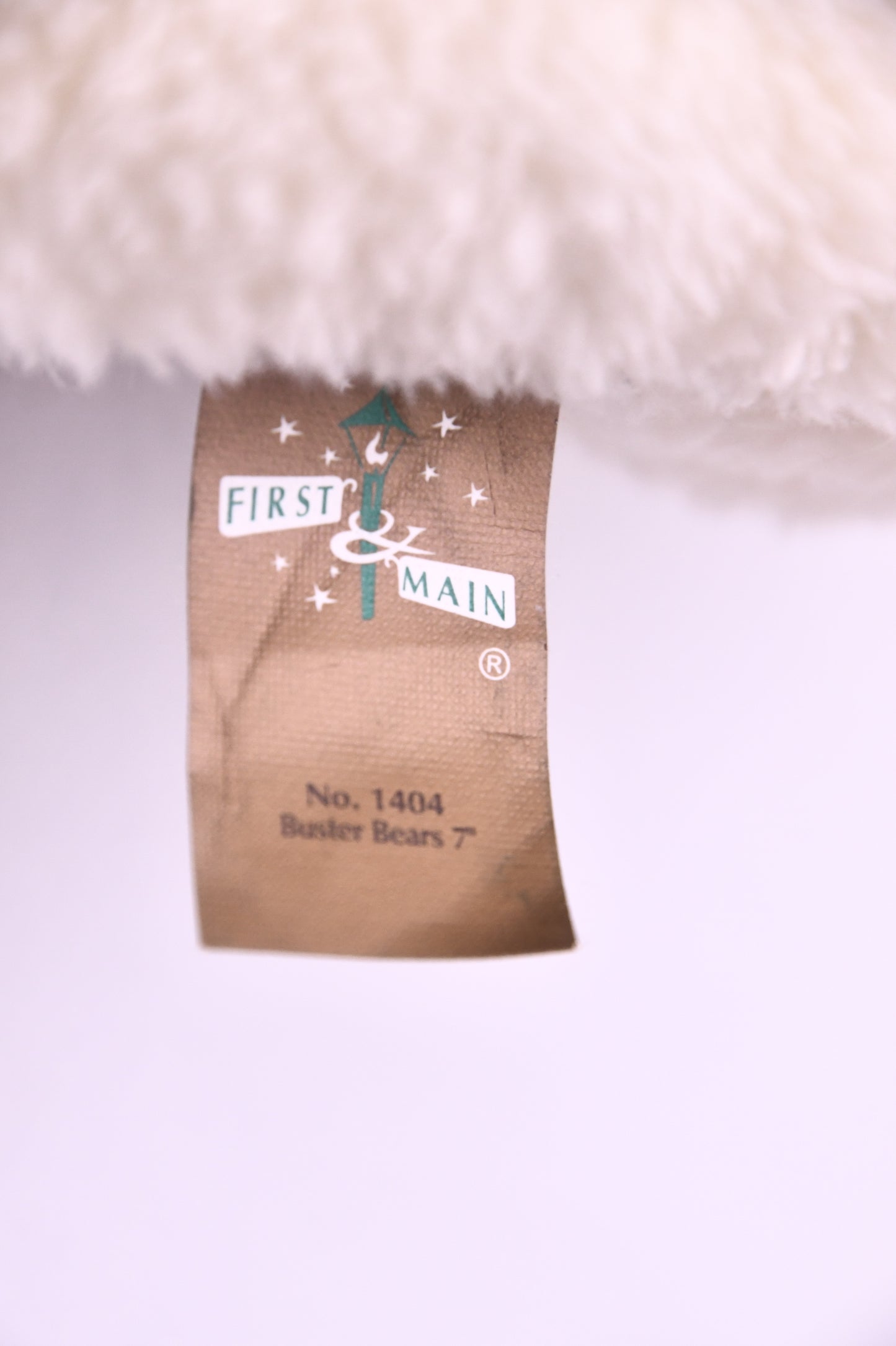 First & Main Buster Bear 7" Plush Stuffed Animal Cream Teddy Bear w/ Hang Tag
