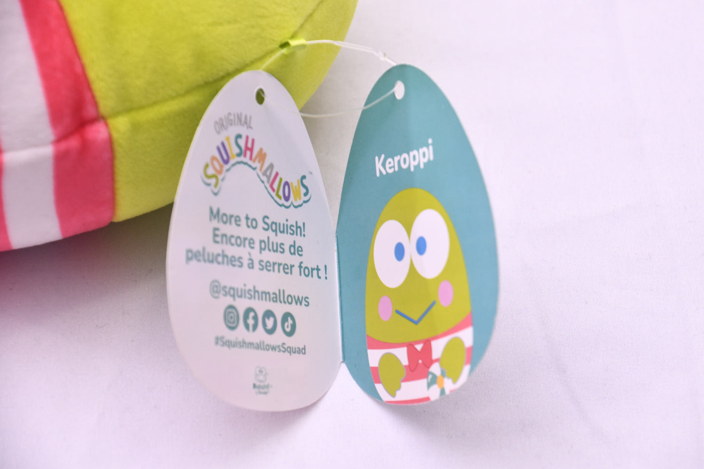 Squishmallows Keroppi Hello Kitty & Friends Plush 8" Kellytoy New With Tags