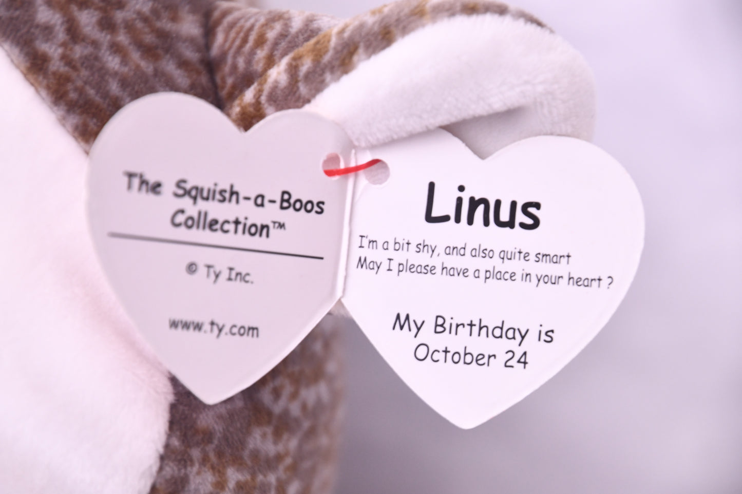 y Squish-A-Boos Linus Lemur Plush 10" Stuffed Animal NWT Birthday October 24 Soft Toy