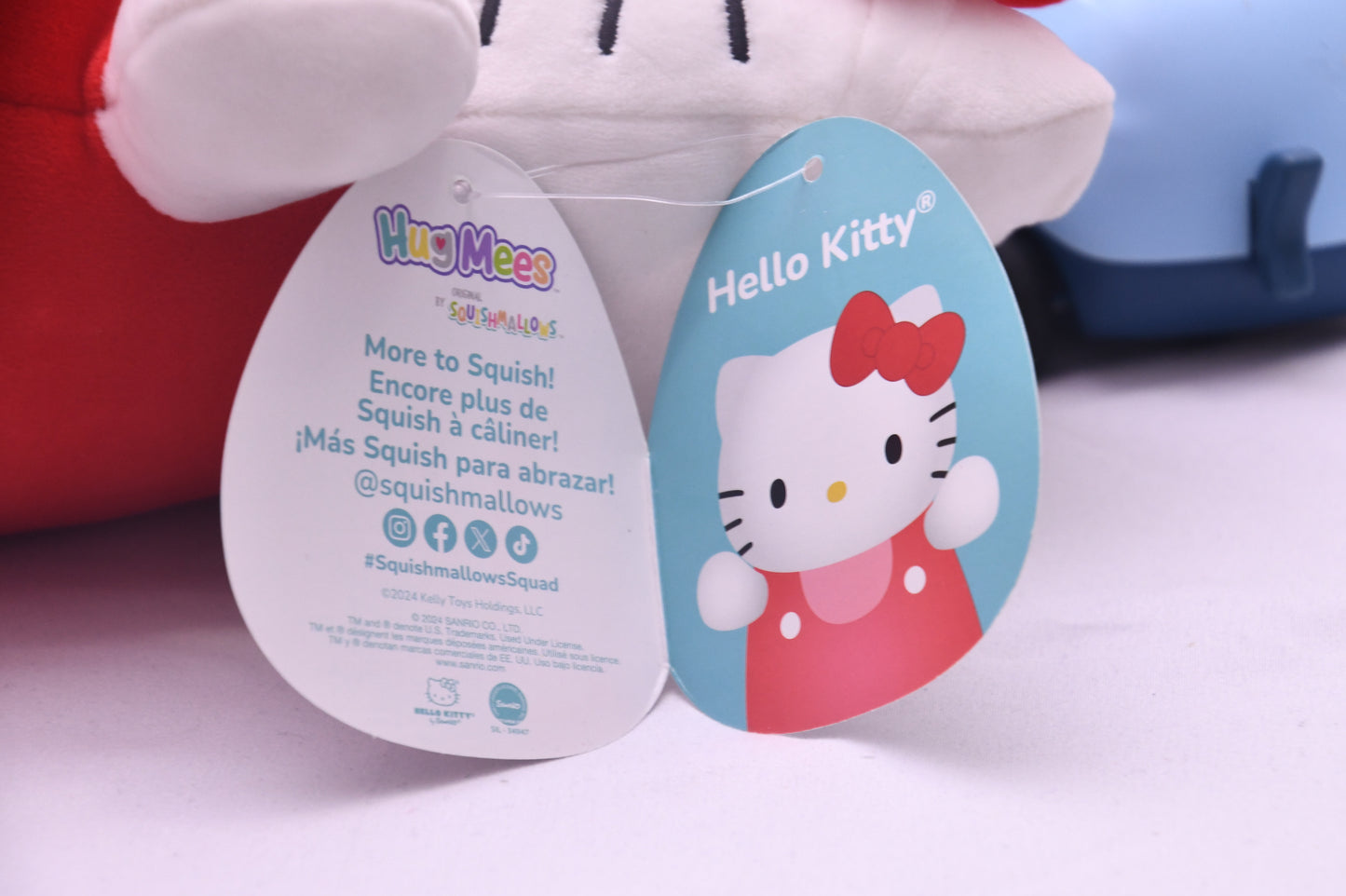 Hello Kitty HugMees Squishmallows Plush Kellytoy Jazwares NWT Sanrio Red 10"