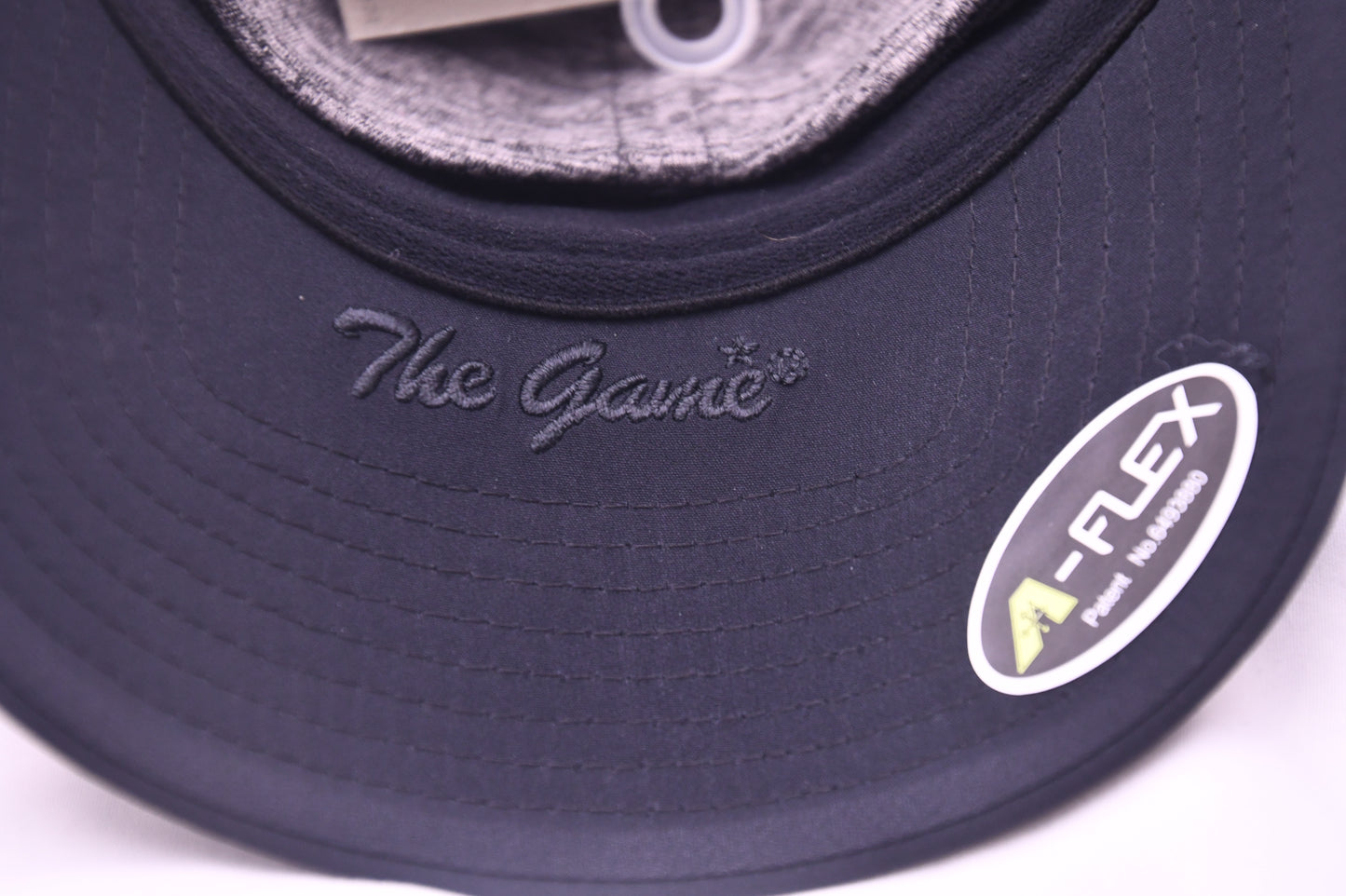 Grand Lake The Game A-Flex Stretch Fit Hat L/XL Gray Black Baseball Cap NWT