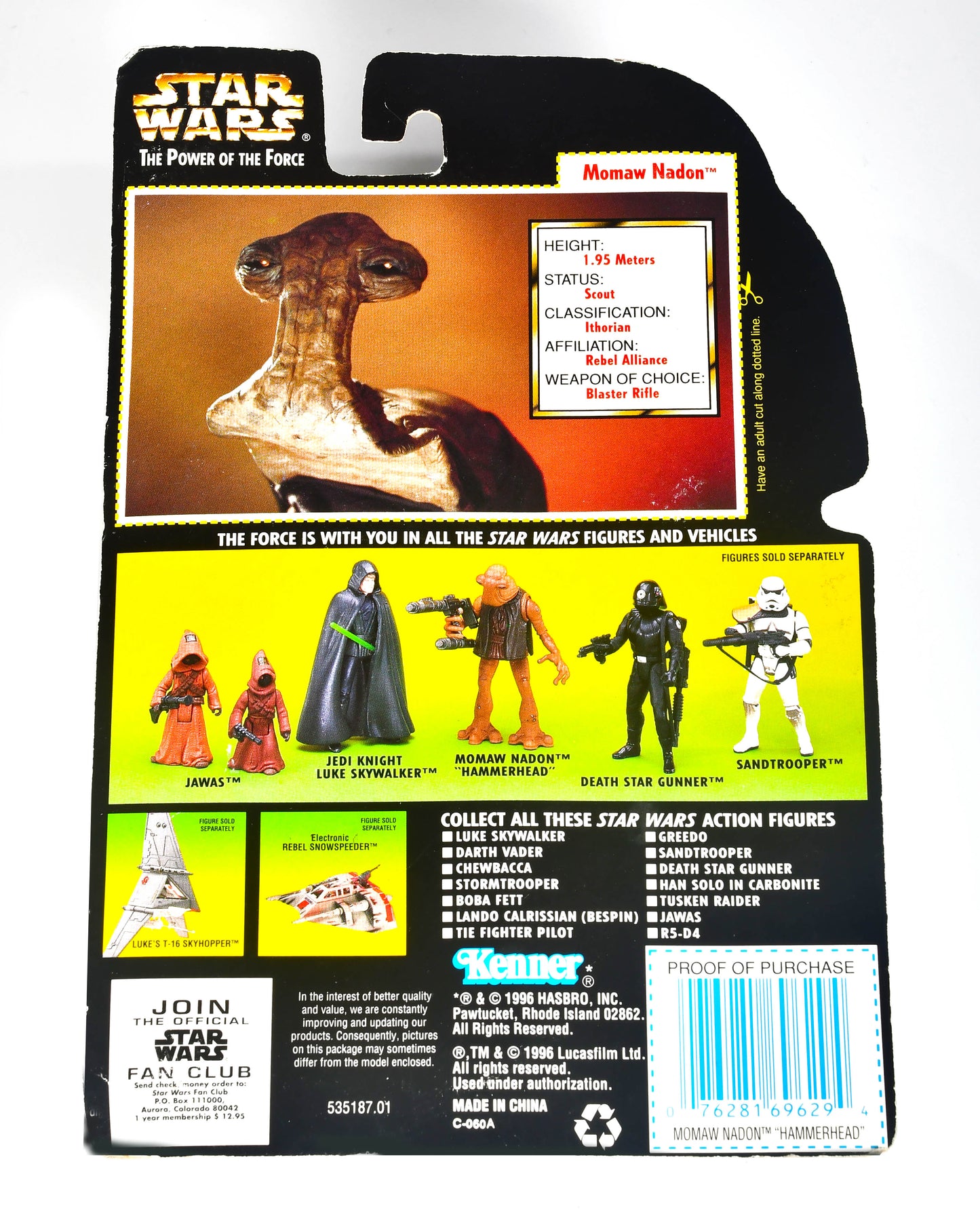 Momaw Nadon Star Wars The Power of the Force Action Figure