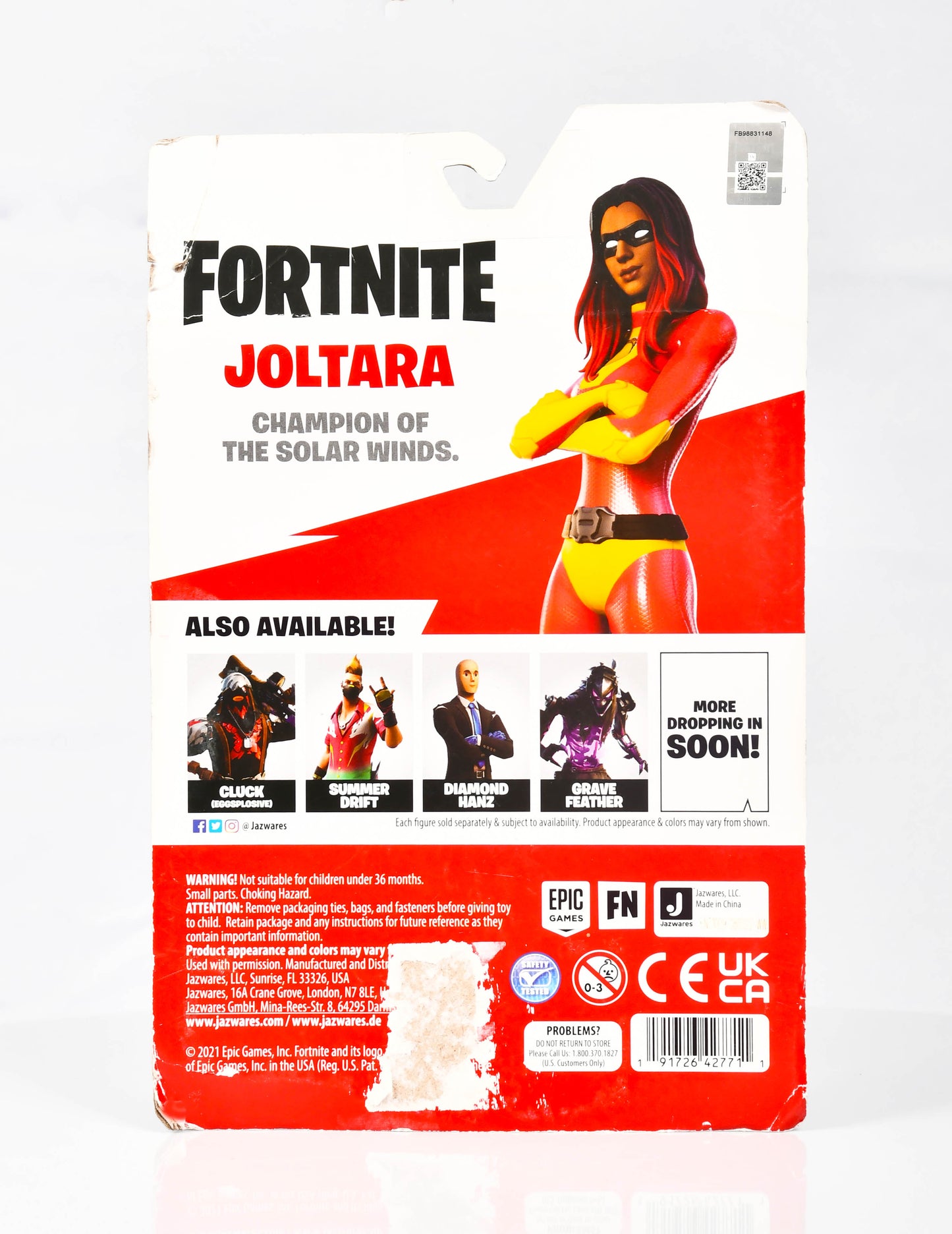 Fortnite Solo Mode Series 18 Joltara #180 Jazwares 4" Action Figure