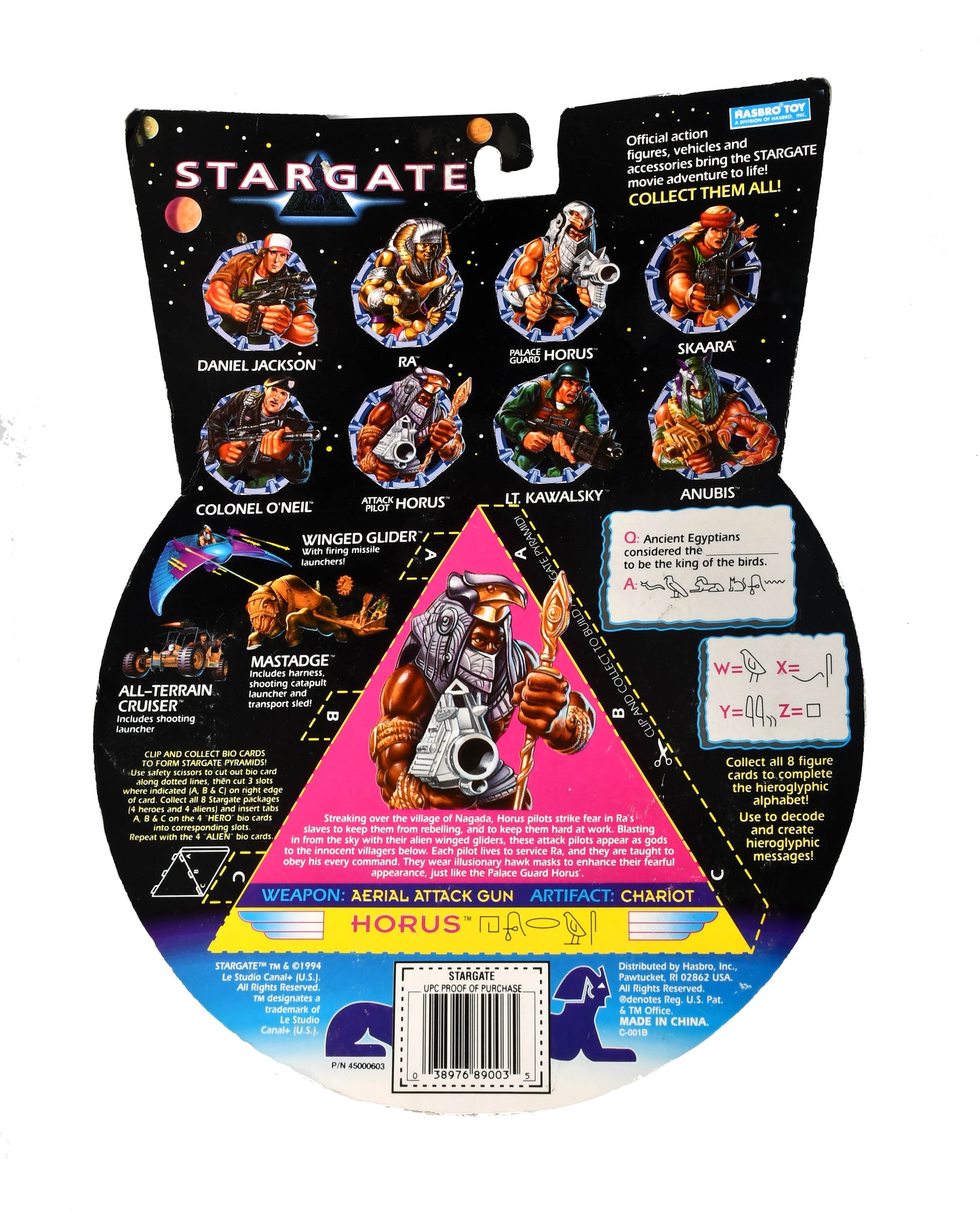 Stargate Horus Attack Pilot With Chariot Artifact