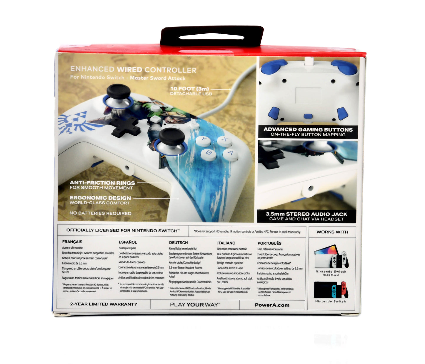 Nintendo Switch Enhanced Wired Controller (The Legend Of Zelda)