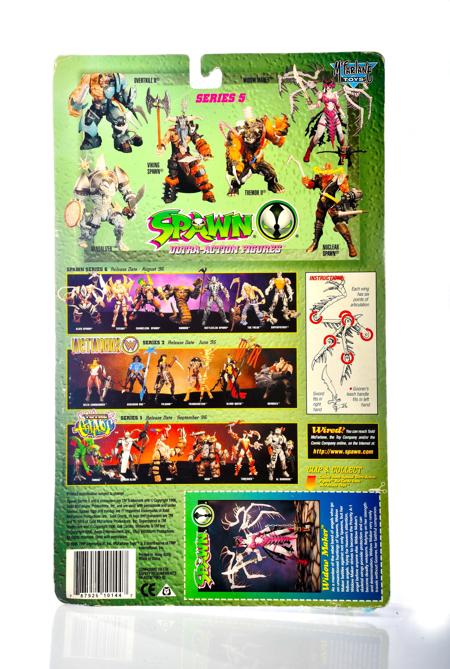 McFarlane Toys Spawn Widow Maker Action Figure Red Black White Variant Series 5