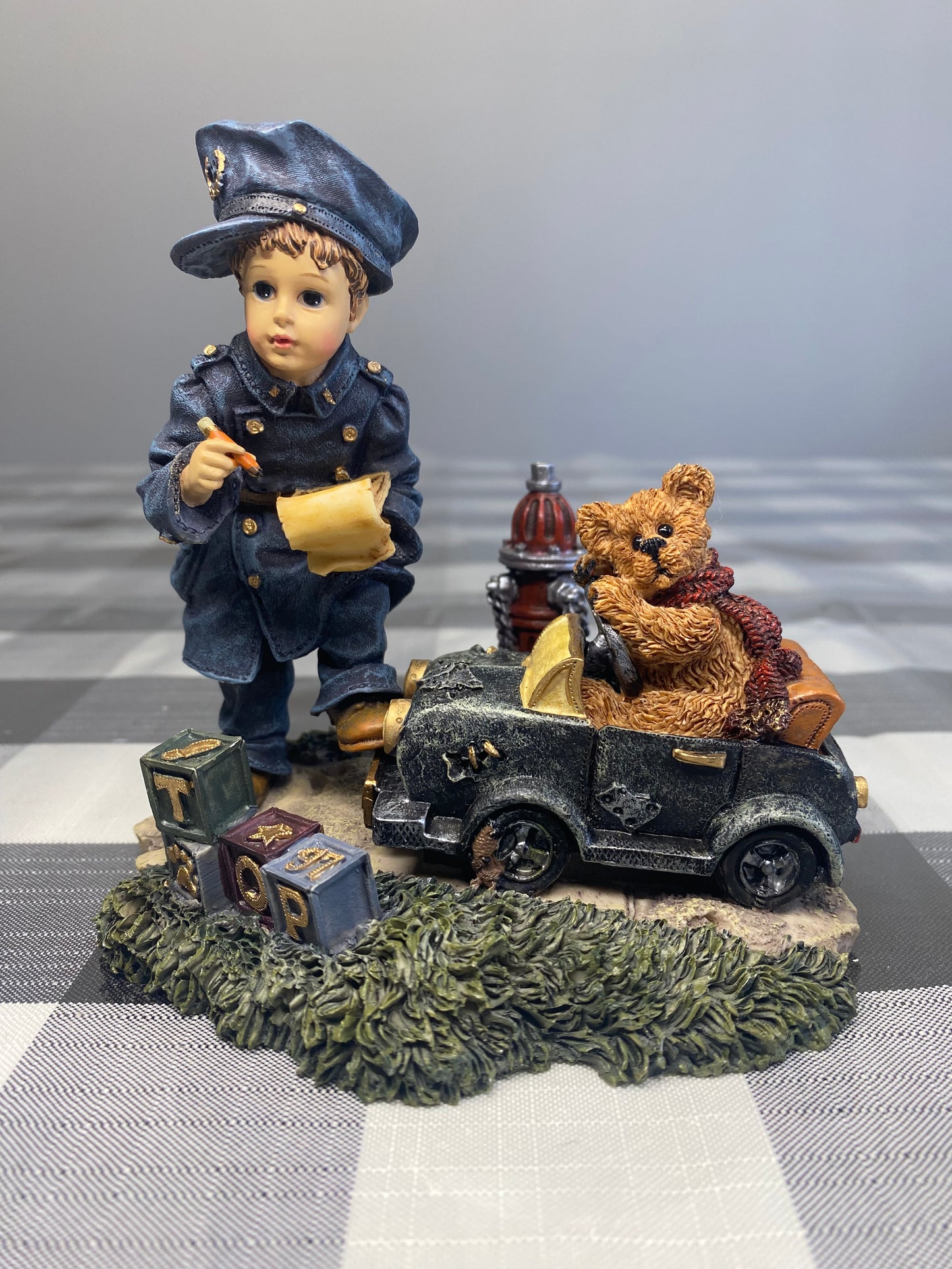 Yesterday's Child Dollstone Coll. Figurine - Boyd Bears Benjamin With Matthew