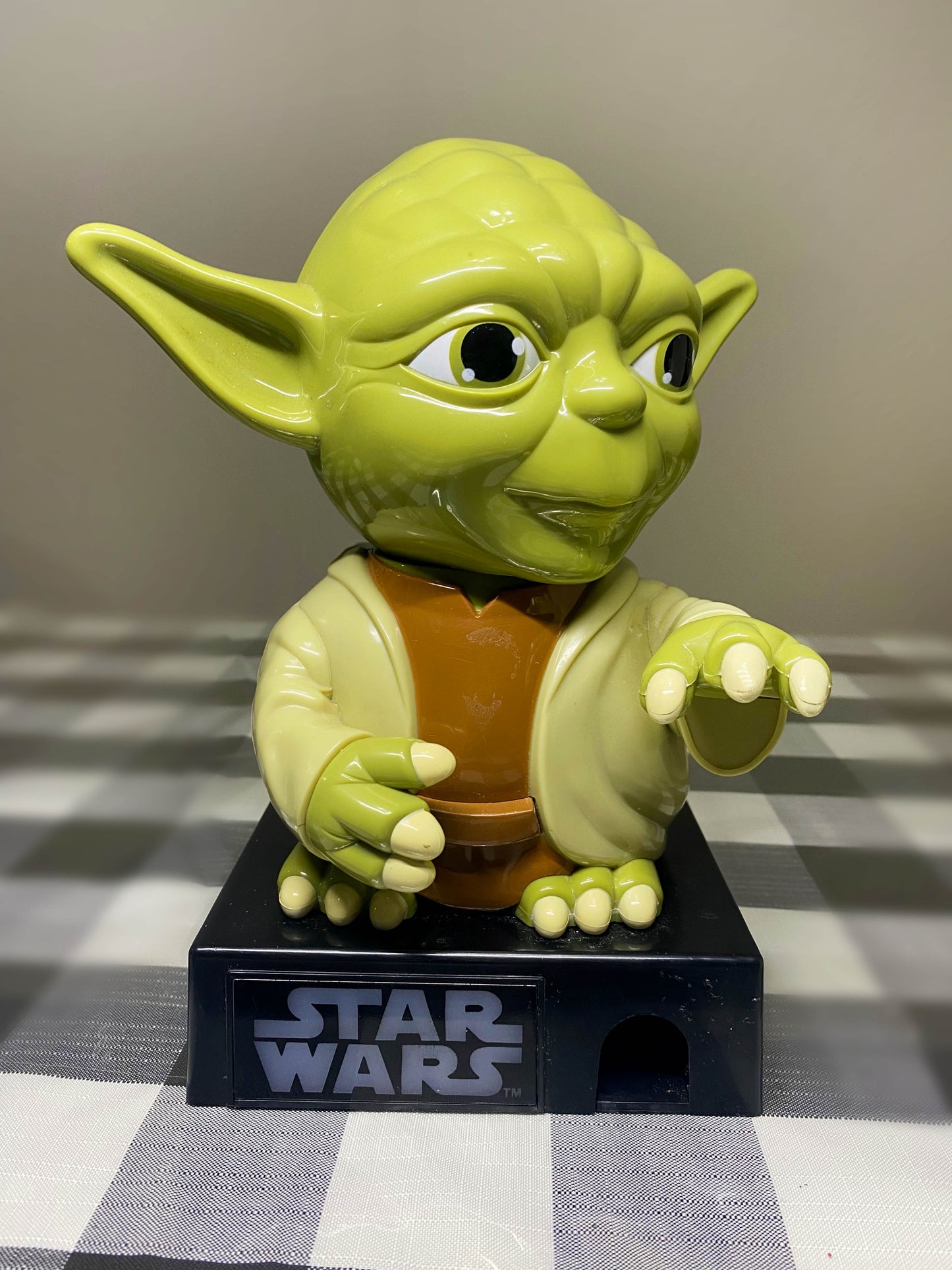 Large STAR WARS YODA Candy Dispenser 2012. 9” Inches Tall