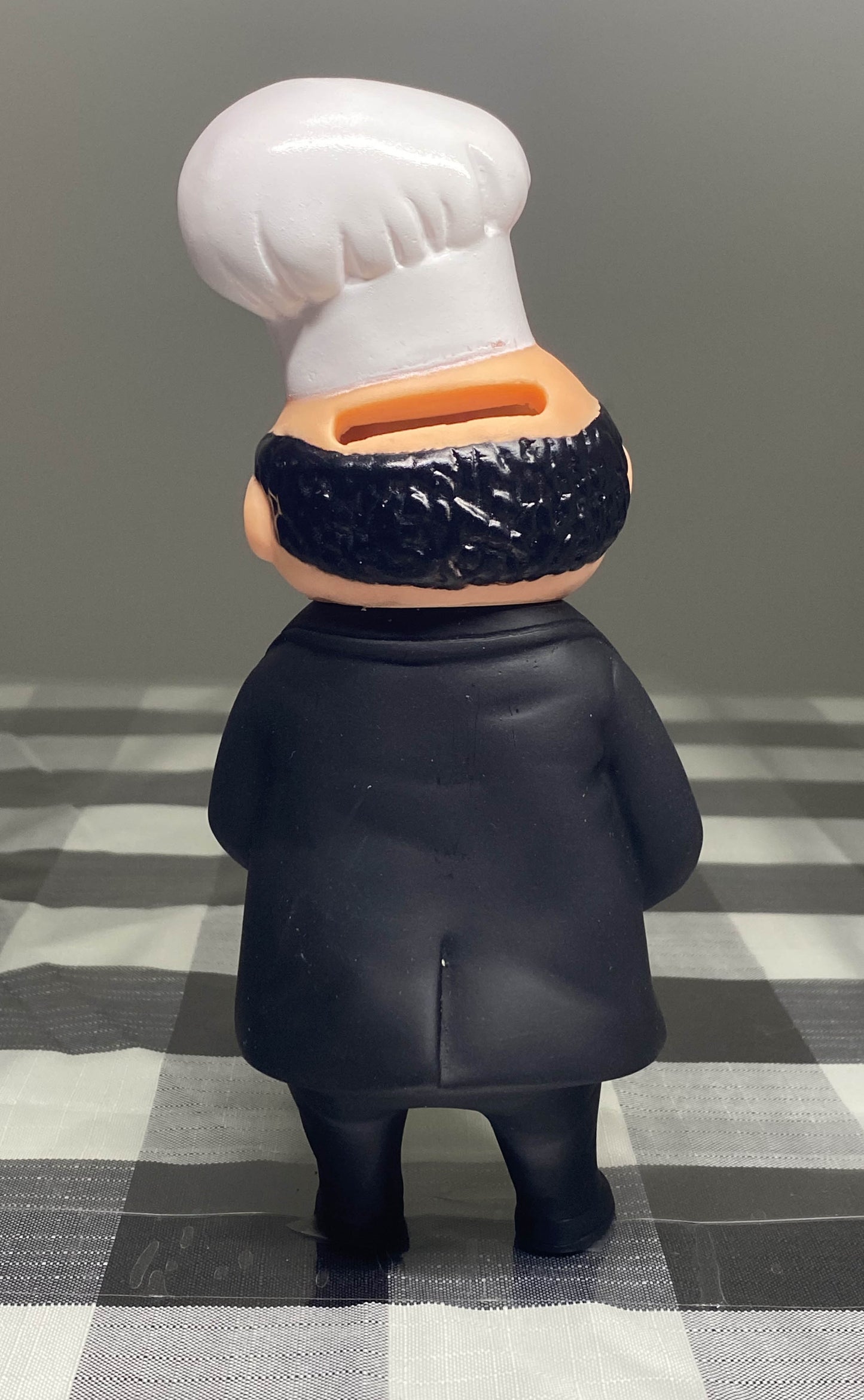 Vtg Magic Chef Vinyl Squeeze Advertising Doll Coin Bank Piggy Toy Mid-Century -B