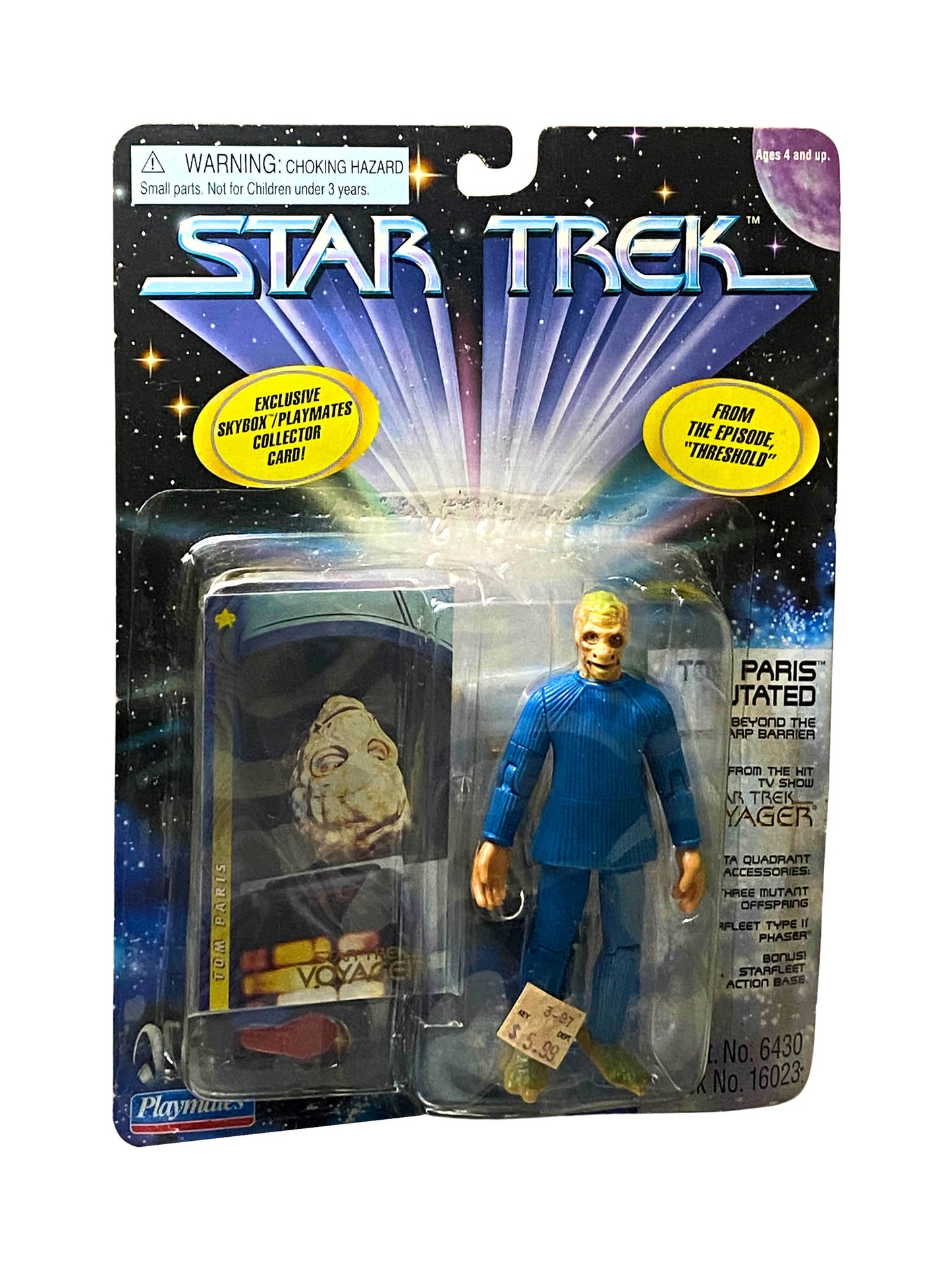 Tom Paris - Mutated from "Threshold" Playmates Star Trek Voyager Figure 1997