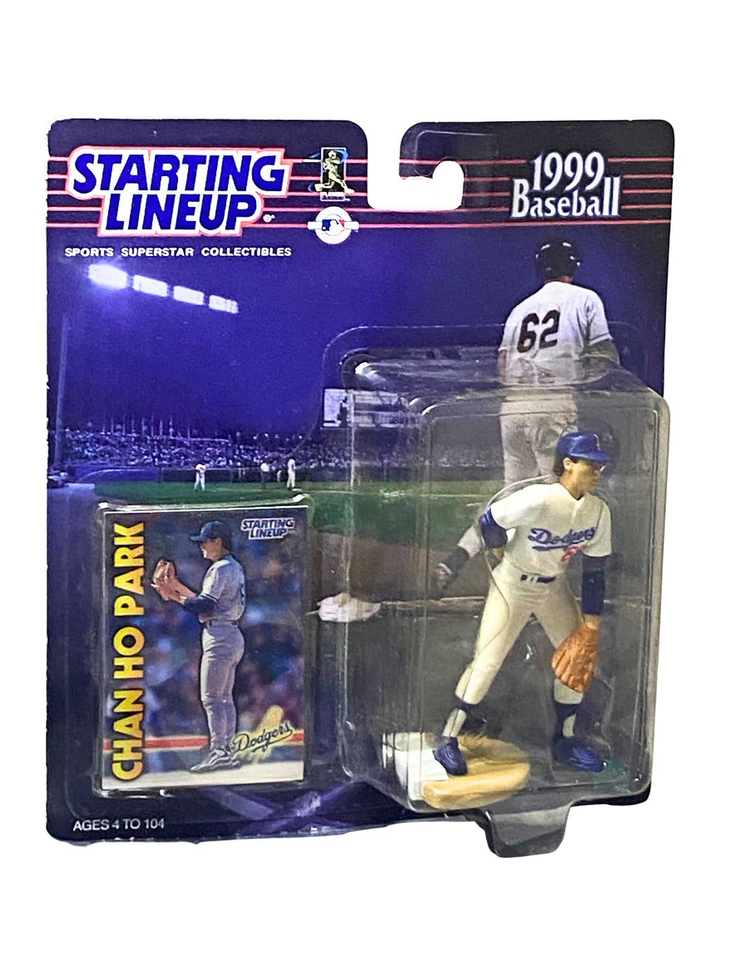 1999 Starting Lineup CHAN HO PARK Los Angeles Dodgers #61 Action Fig. & Card NOS