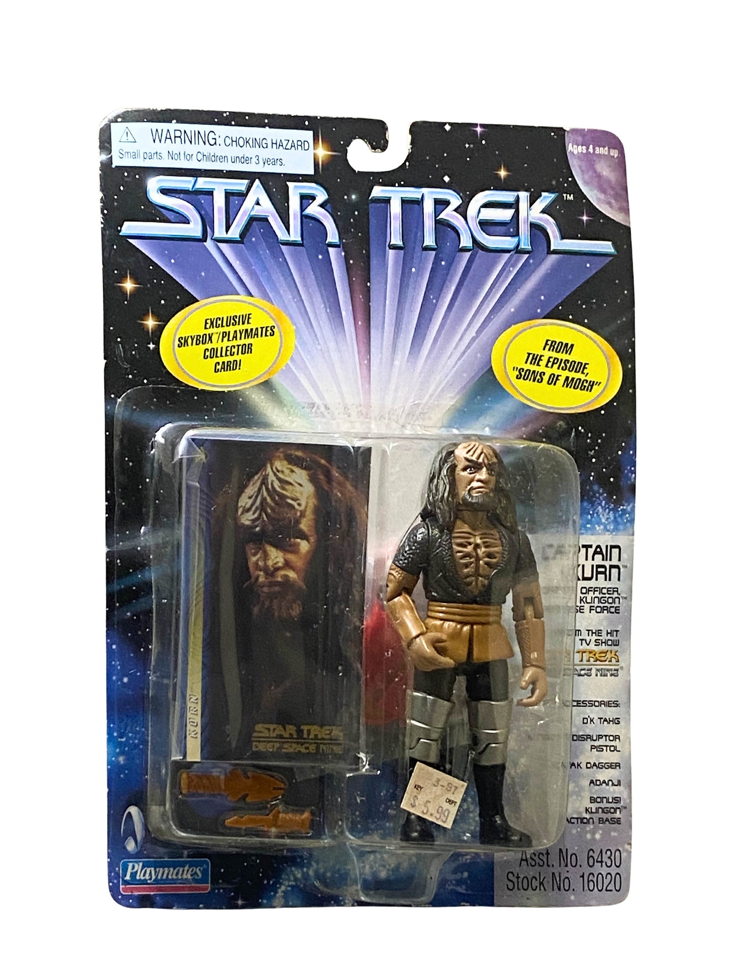 Star Trek Captain Kuan carded action figure