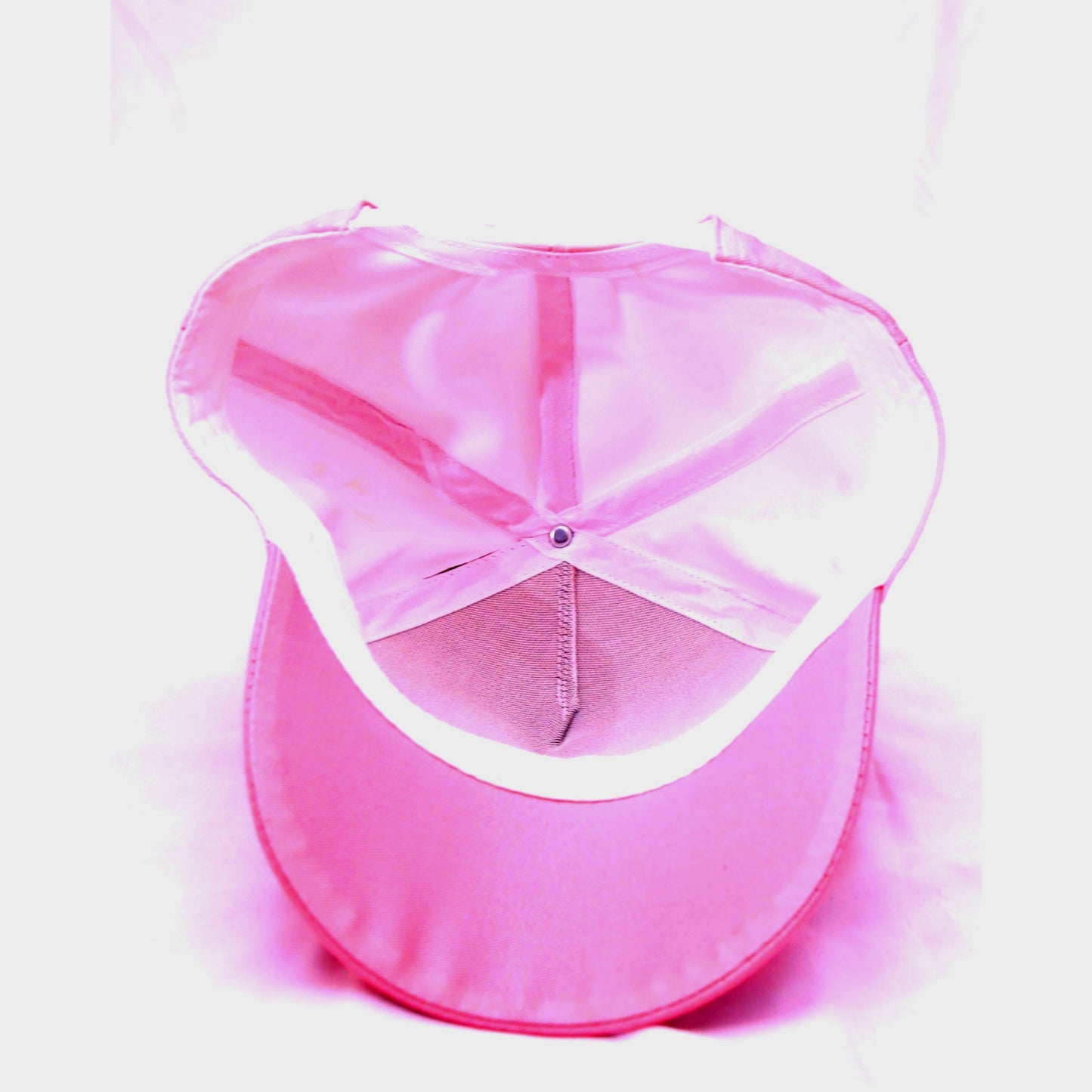 Pink Floral Embroidered Butterfly Adjustable Snapback Baseball Cap Women's One Size
