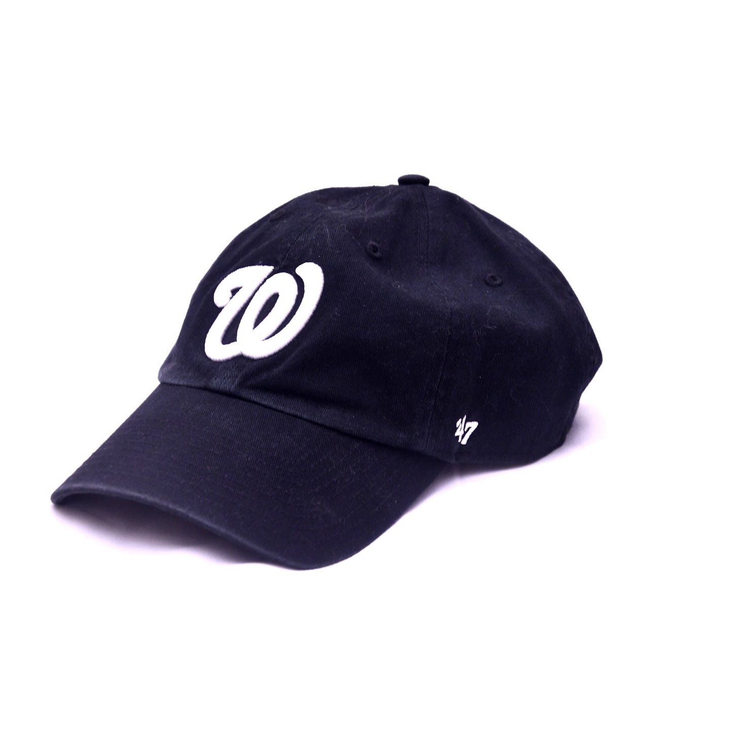 47 Brand Washington Nationals Black Adjustable Dad Hat Cap MLB OSFA NWOT