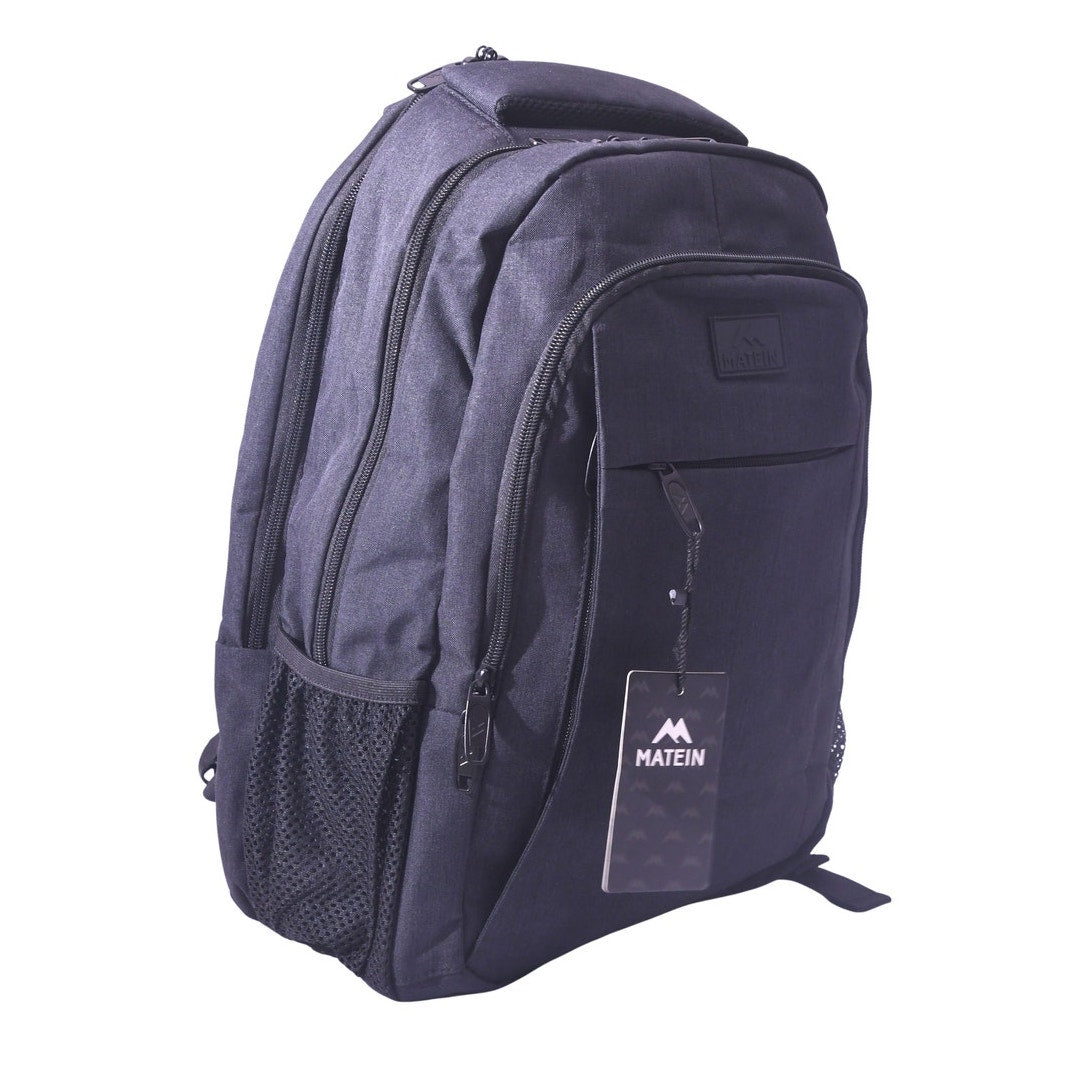 MATEIN Black Travel Laptop Backpack USB Port Multi Pocket NWT