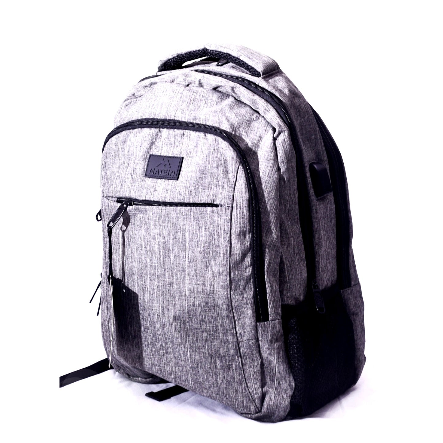 MATEIN Gray Laptop Backpack Travel USB Port Multi Pocket NWT