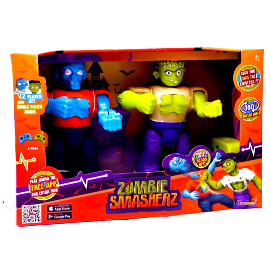 Zombie Smasherz 2 Player RC Fighting Robots Remote Control Game Complete in Box