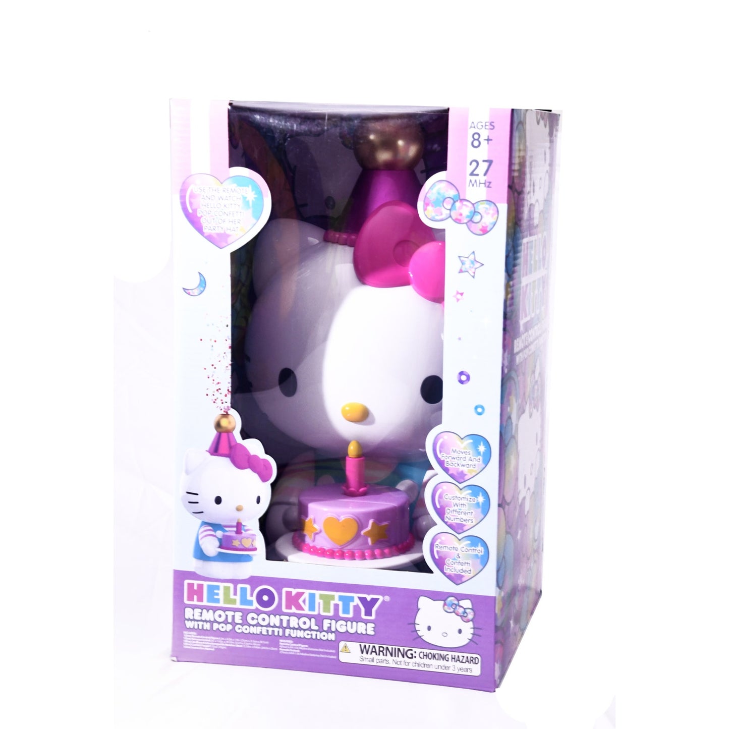 Hello Kitty Remote Control Figure Pop Confetti Function 27MHz Sanrio New