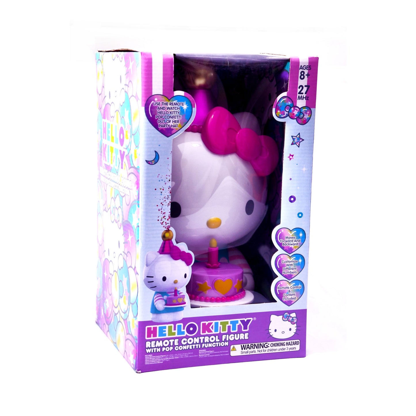 Hello Kitty Remote Control Figure Pop Confetti Function 27MHz Sanrio New