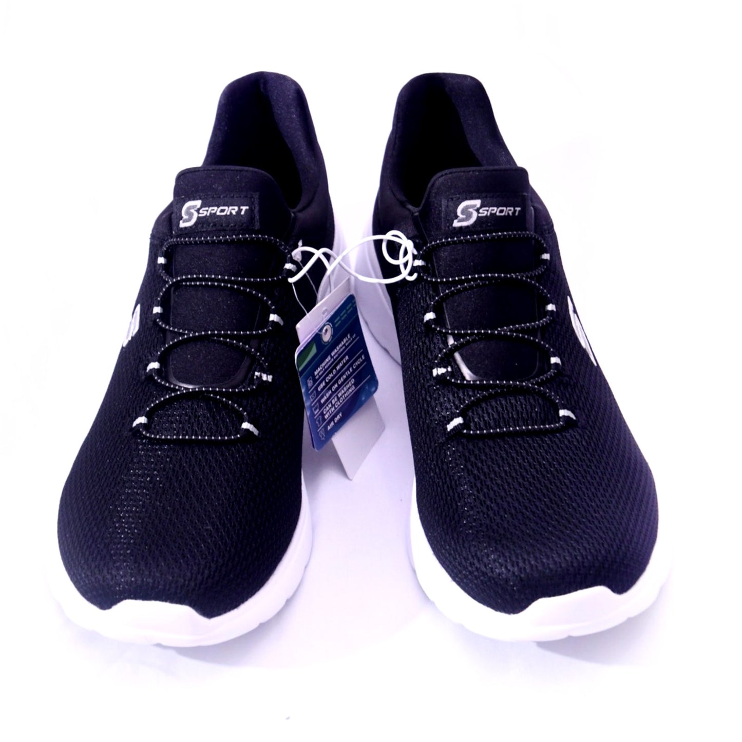 S Sport by Skechers Rummie Memory Foam Shoes Black Size 11 NWT Washable