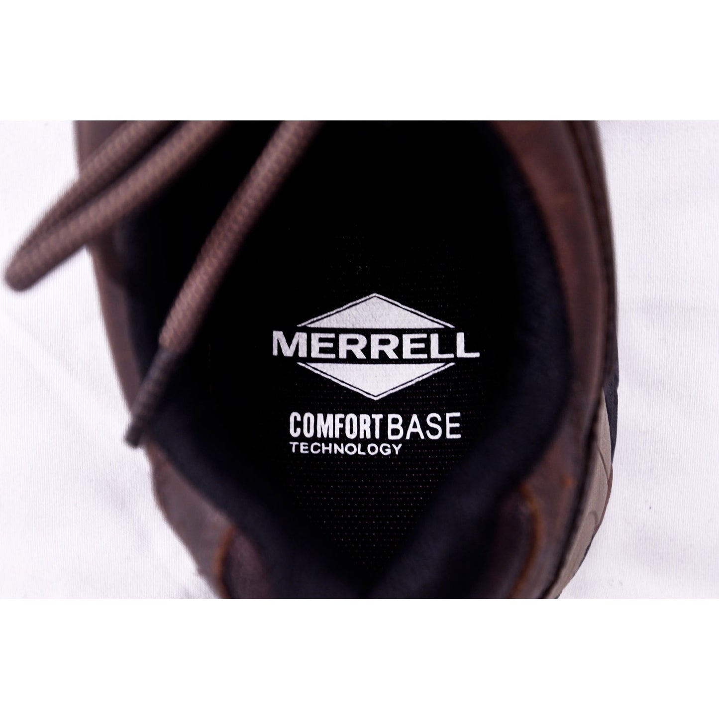 Merrell Work ComfortBase Leather Safety Shoes Brown Men's US 10