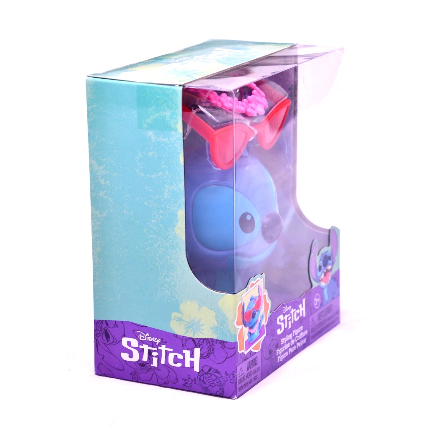 Disney Stitch Styling Figure Toy w/ Sunglasses Lei & Stickers New in Box Just Play