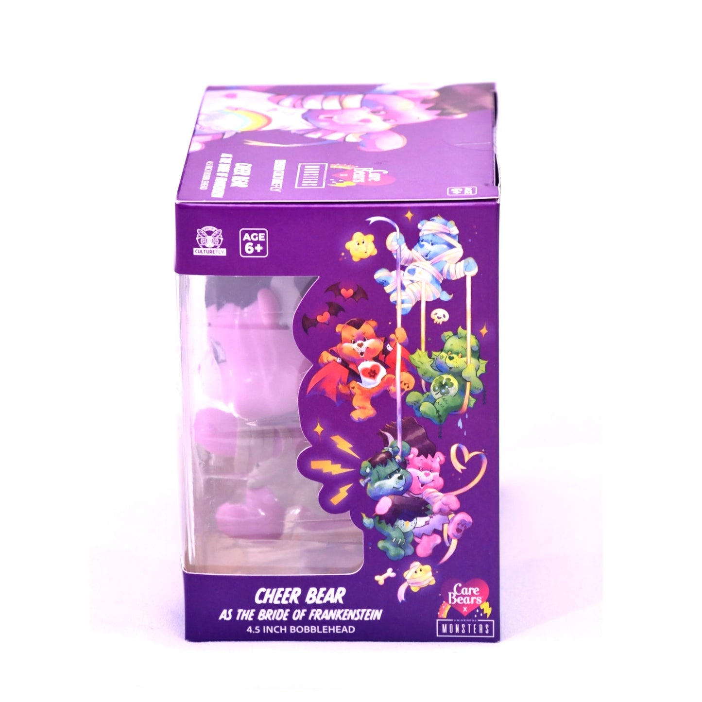 Care Bears Cheer Bear Bride of Frankenstein Bobblehead CultureFly 4.5" New