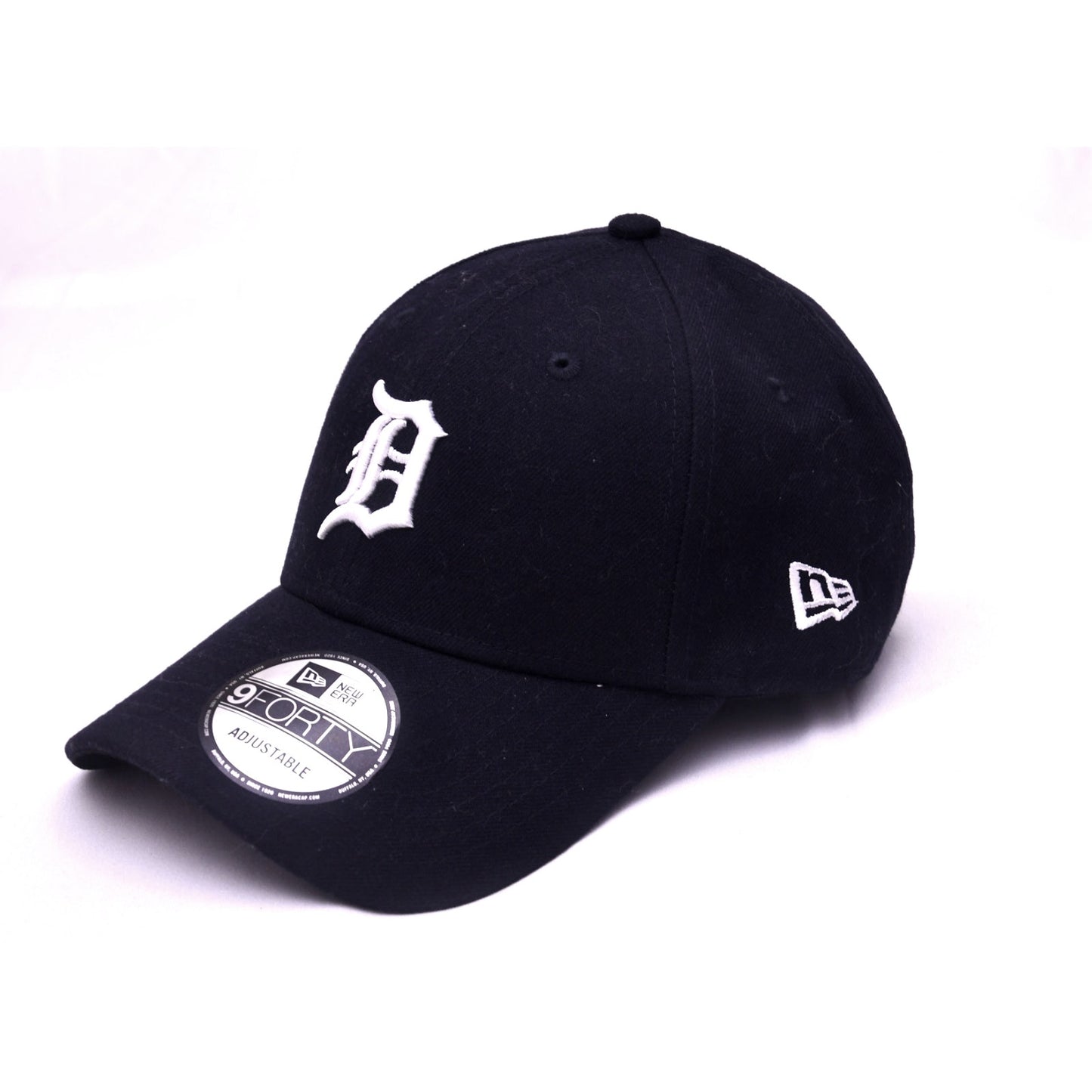New Era Detroit Tigers 9FORTY Adjustable MLB Baseball Cap Black White Logo