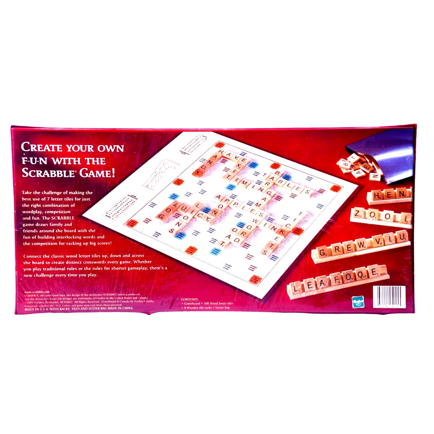 Vintage Parker Brothers Scrabble Crossword Board Game Factory Sealed New NOS