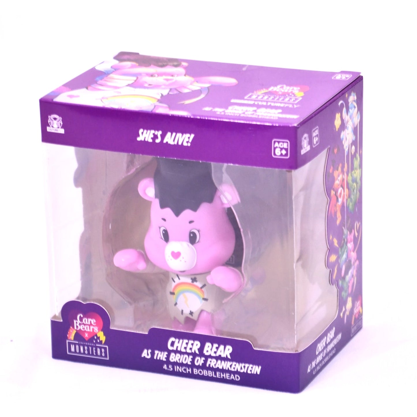 Care Bears Cheer Bear Bride of Frankenstein Bobblehead CultureFly 4.5" New