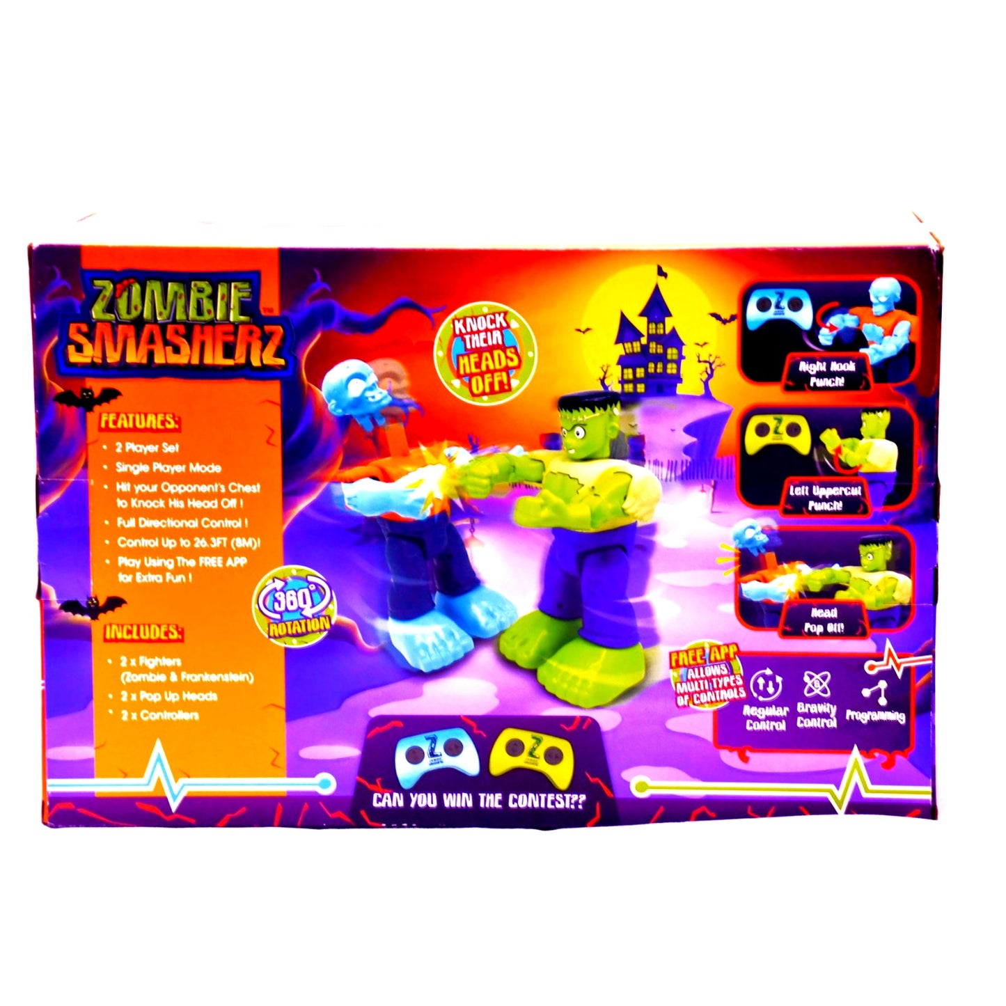 Zombie Smasherz 2 Player RC Fighting Robots Remote Control Game Complete in Box