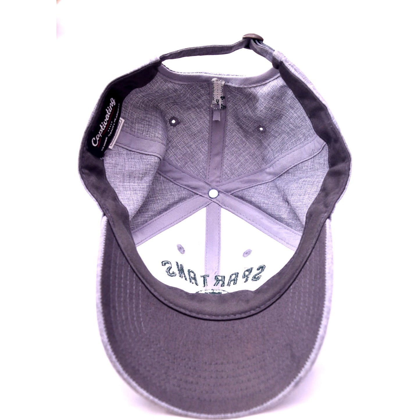 Michigan State Spartans Gray Adjustable Dad Hat Cap Embroidered NCAA College