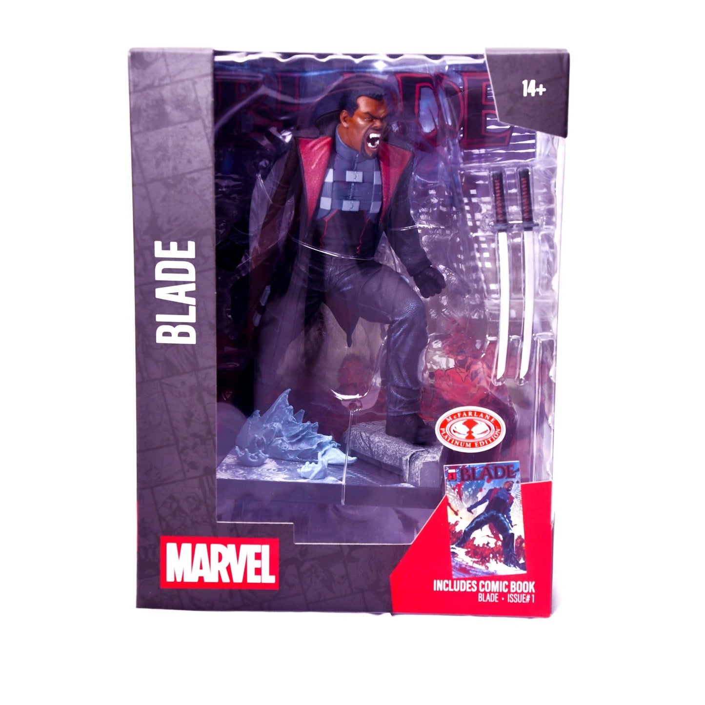 McFarlane Toys Marvel Blade Platinum Edition Action Figure w/ Comic Sealed NIB
