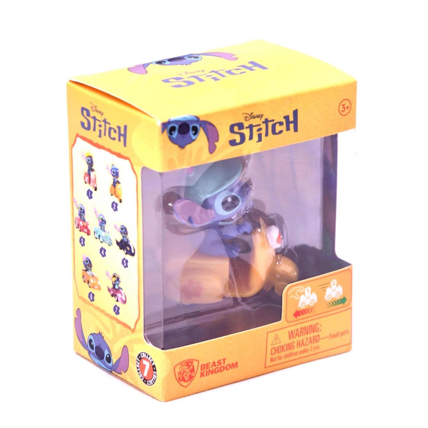 Disney Stitch Beast Kingdom Pull-Back Scooter Figure (Series 7)