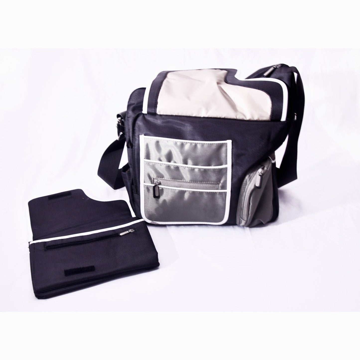 J.J. Cole Collections Messenger Bag Multi Pocket Shoulder Bag