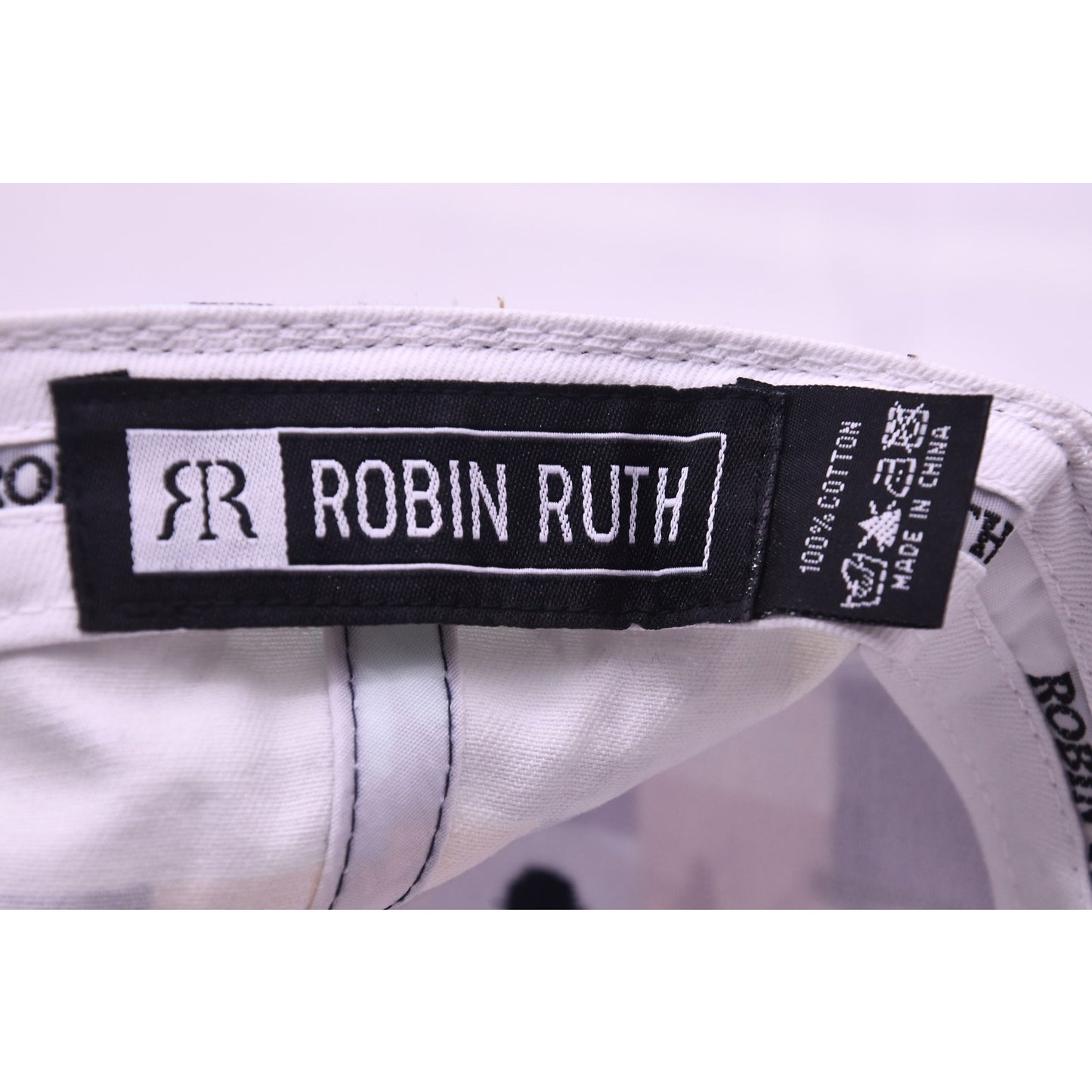Robin Ruth Michigan Great Lakes State Plaid Adjustable Baseball Cap Hat Blue Tan