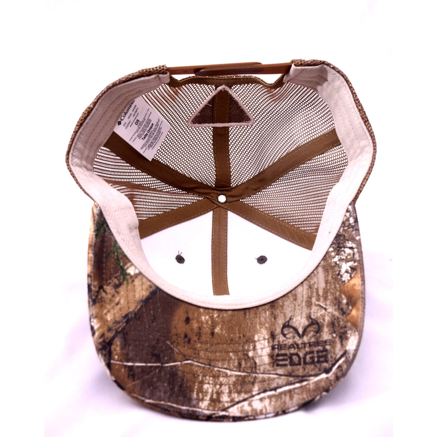 Columbia PFG PHG Realtree Edge camo trucker hat orange flag cap OS