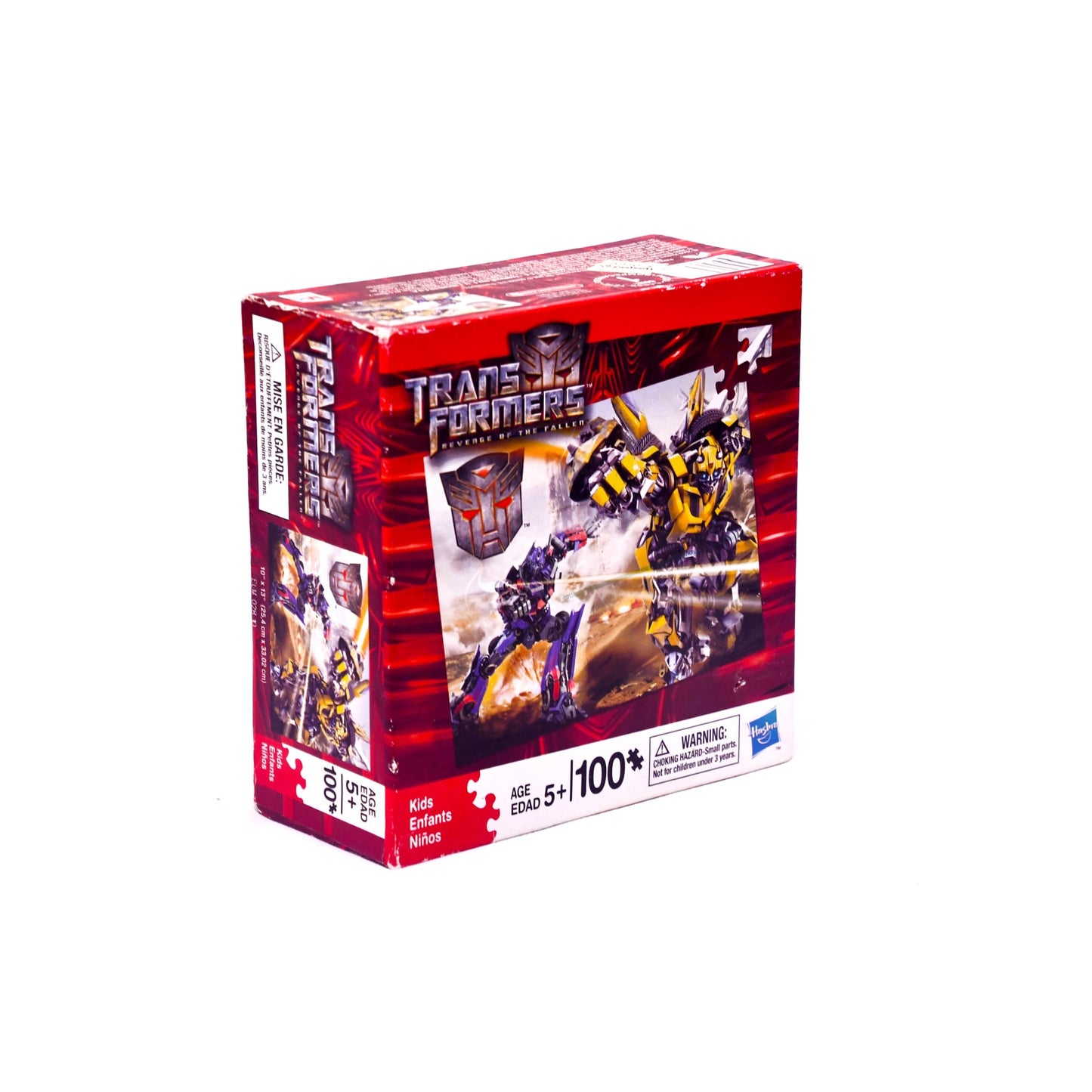 Transformers Revenge of the Fallen 100 Piece Puzzle Hasbro Bumblebee Optimus 10x13