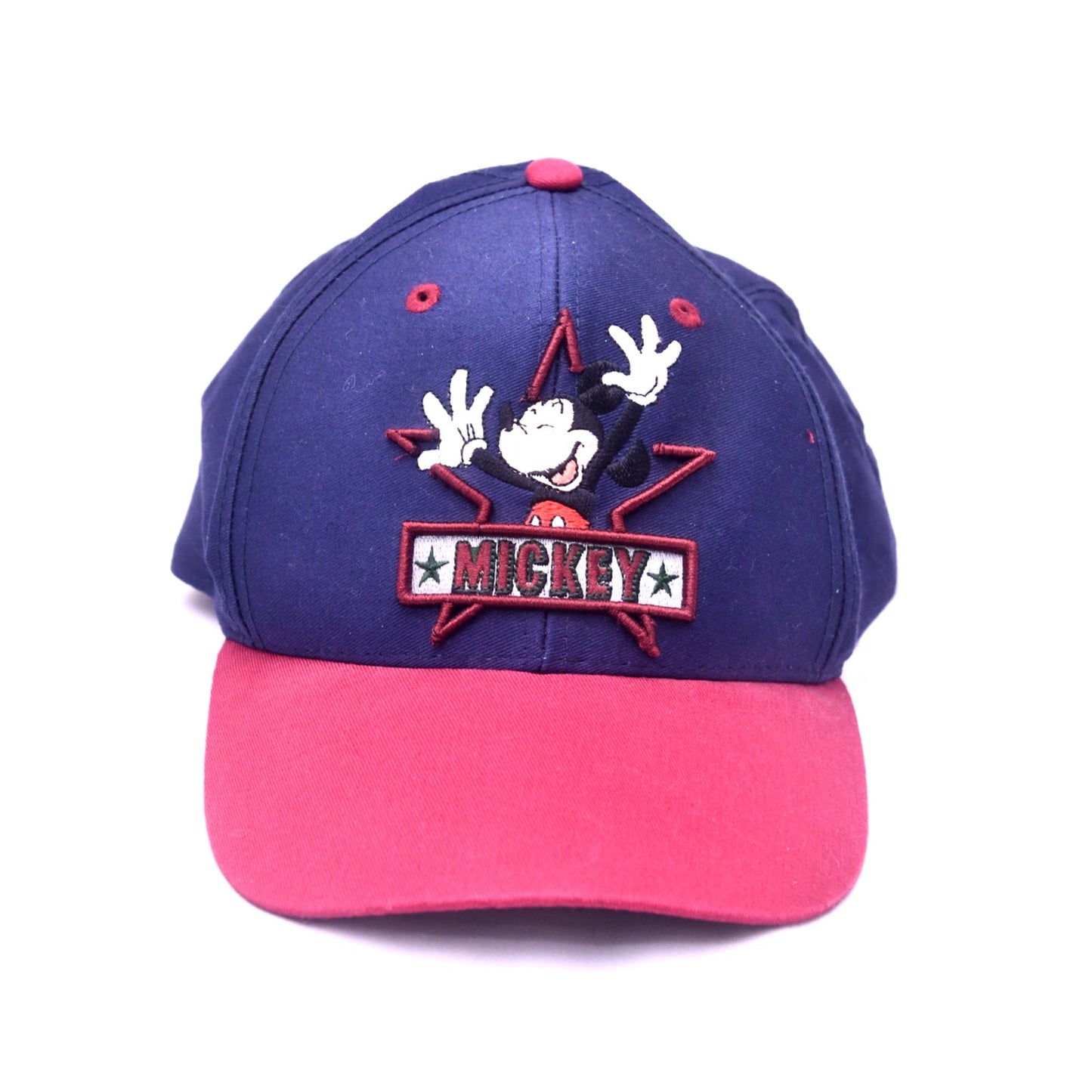 Vintage Disney Mickey Unlimited Mickey Mouse Snapback Hat Cap Blue Red Adult