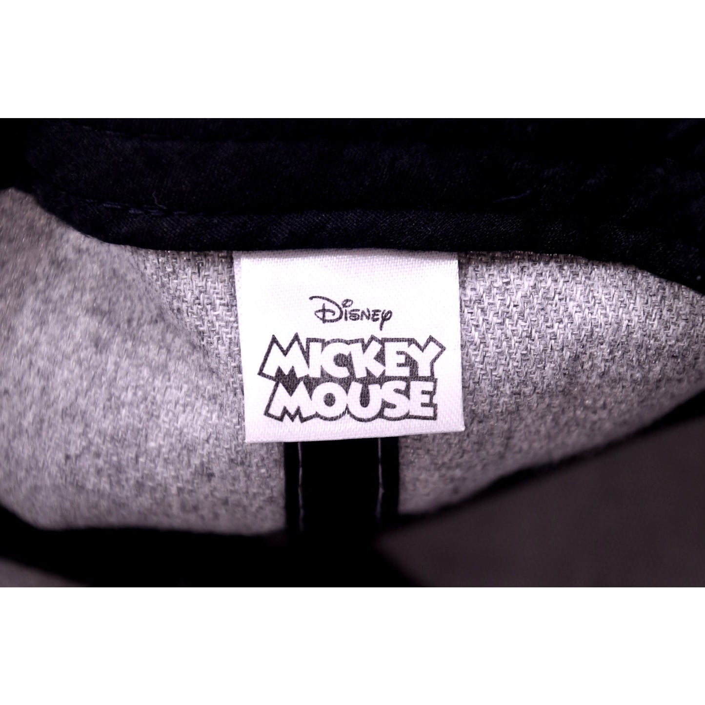 Disney Mickey Mouse Gray Black Snapback Hat Embroidered Crest Baseball Cap Adult