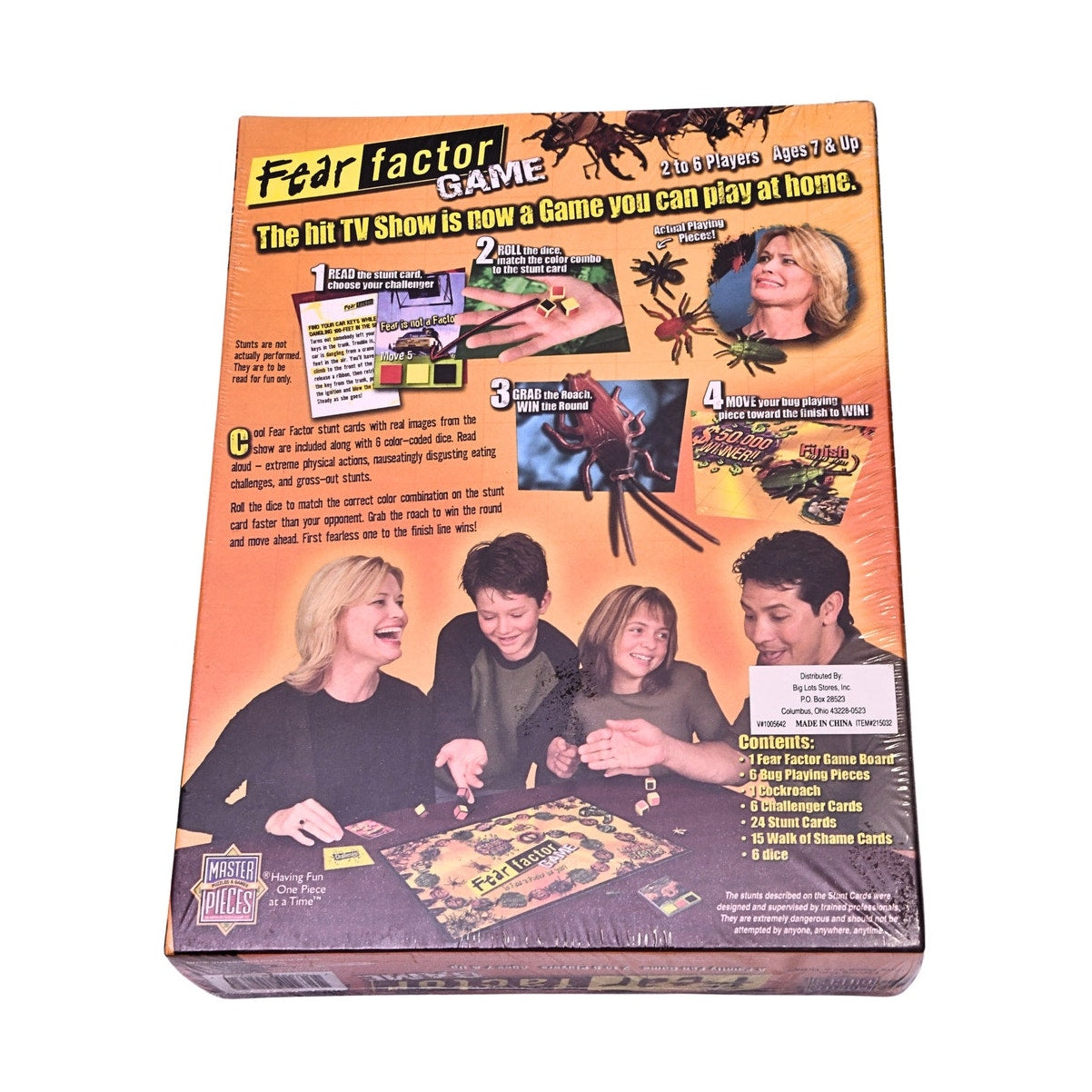 Fear Factor Family Board Game Factory Sealed 2-6 Players Ages 7+ MasterPieces